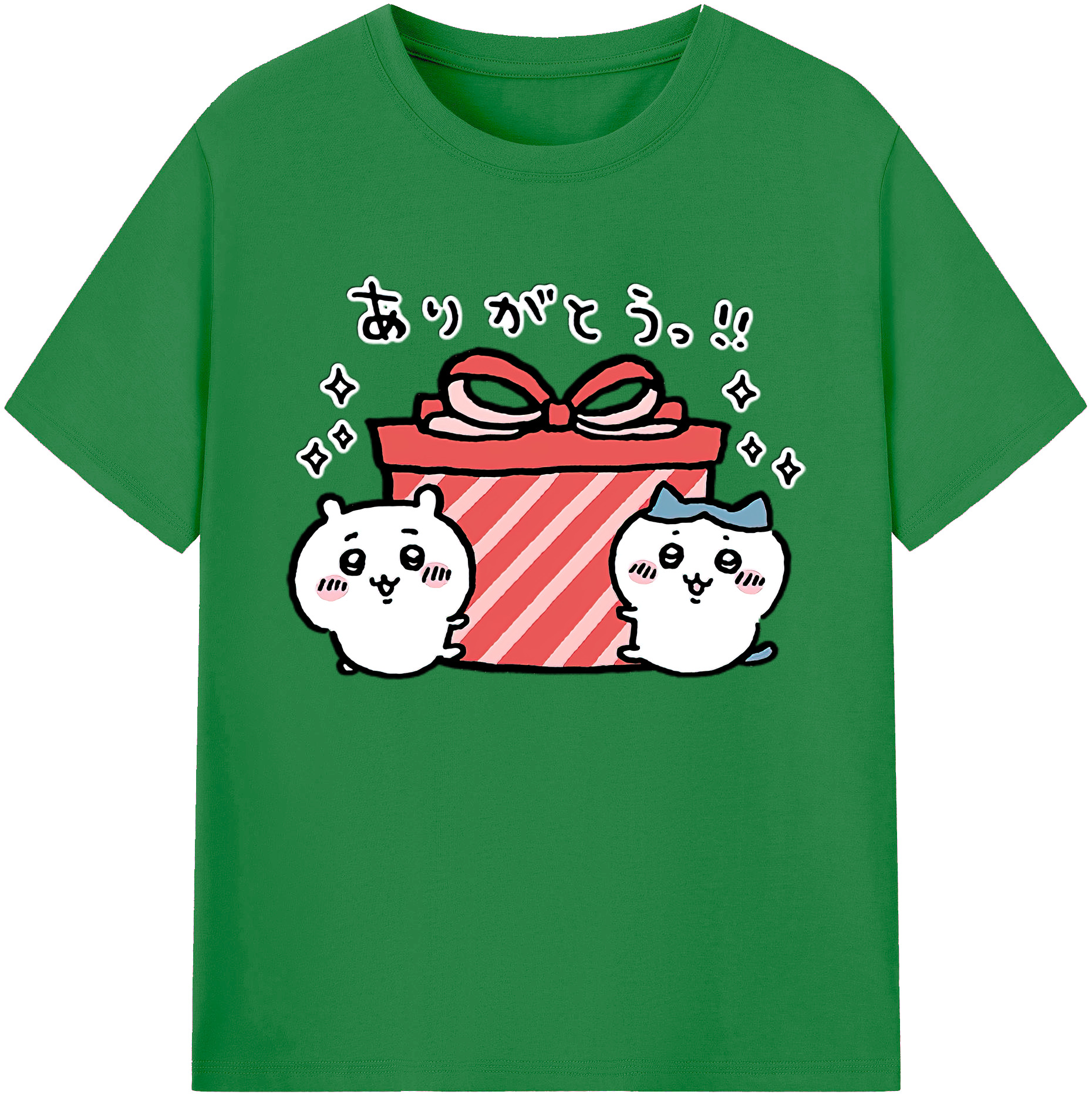 （画像用） ちいかわ ハチワレ Chii-kawa hachiware 綿100％ メンズ半袖Tシャツ｜肌触りやわらか＆通気性