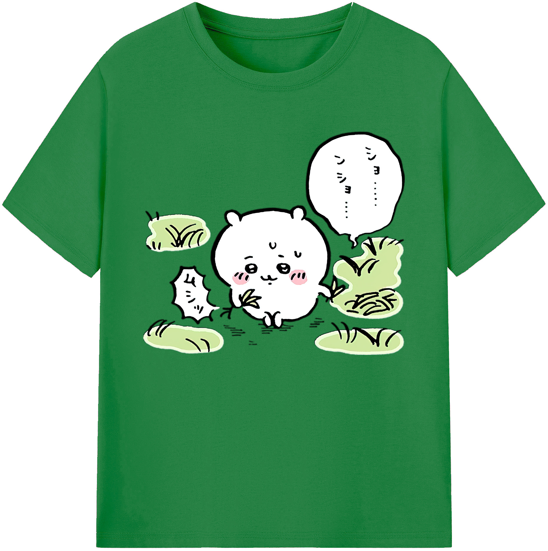 （画像用） ちいかわ ちいかわ Chii-kawa chiikawa 綿100％ メンズ半袖Tシャツ｜肌触りやわらか＆通気性
