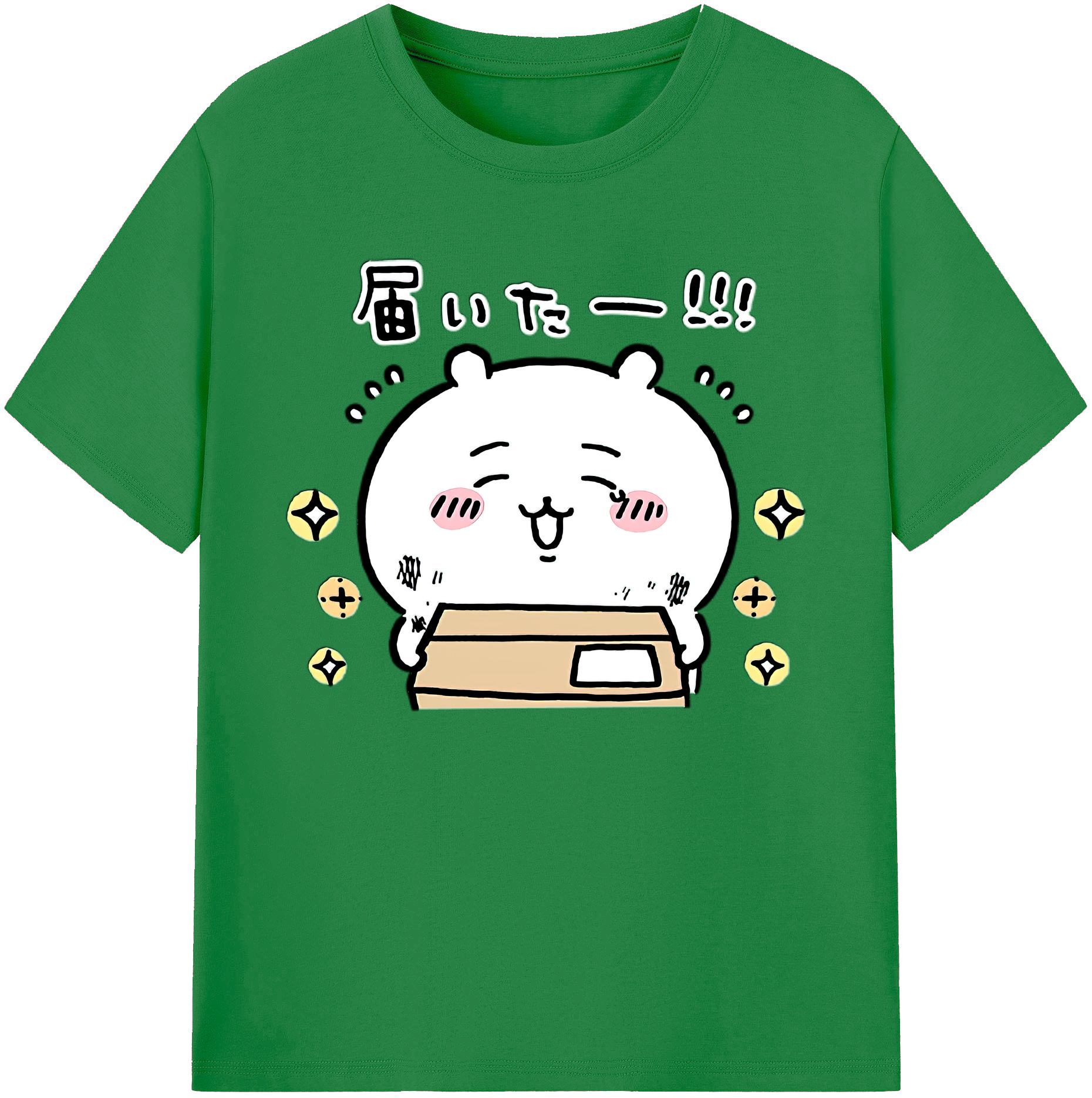 （画像用） ちいかわ ちいかわ Chii-kawa chiikawa 綿100％ メンズ半袖Tシャツ｜肌触りやわらか＆通気性