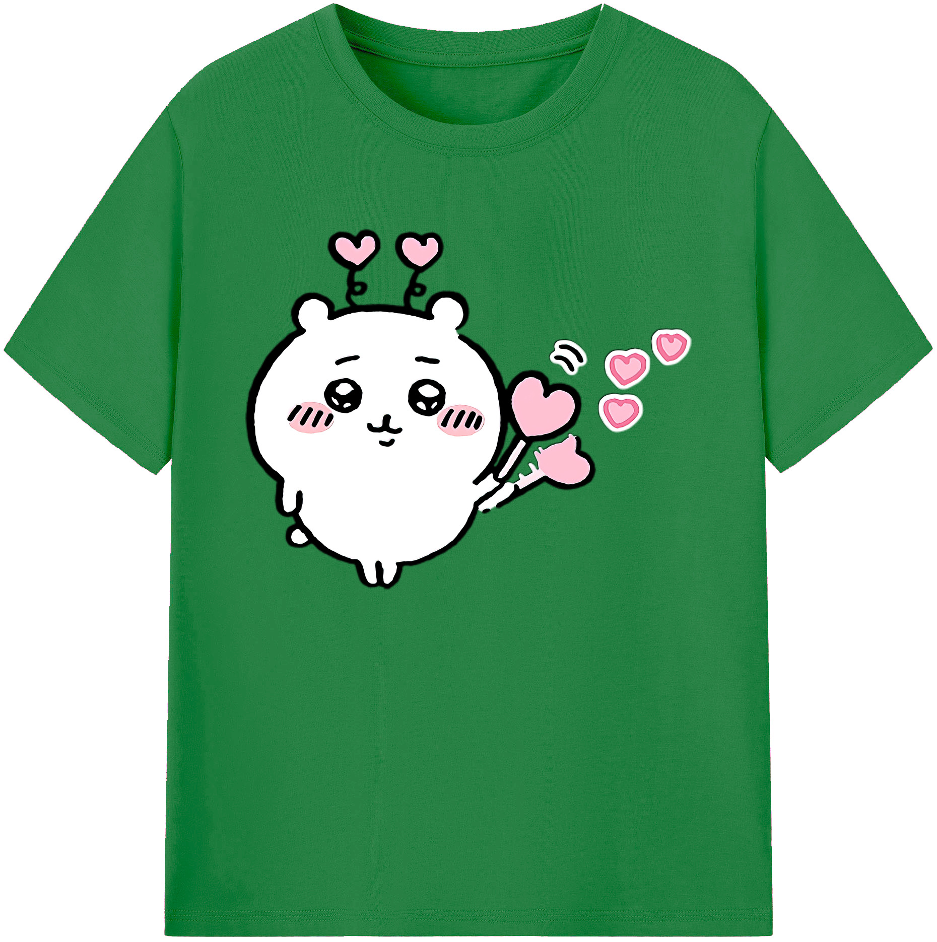 （画像用） ちいかわ ちいかわ Chii-kawa chiikawa 綿100％ メンズ半袖Tシャツ｜肌触りやわらか＆通気性