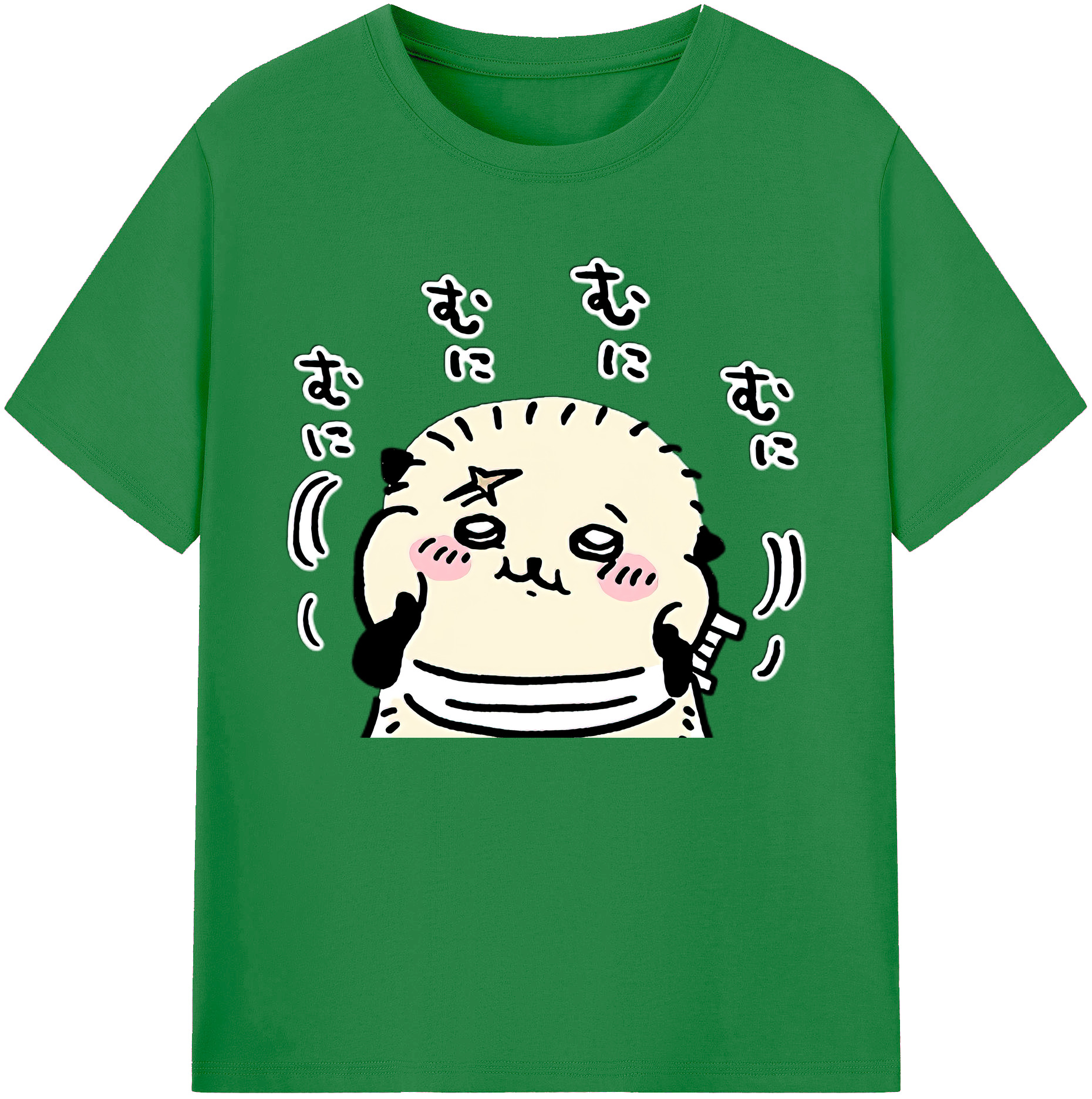 （画像用） ちいかわ ラッコ Chii-kawa Sea otter 綿100％ メンズ半袖Tシャツ｜肌触りやわらか＆通気性