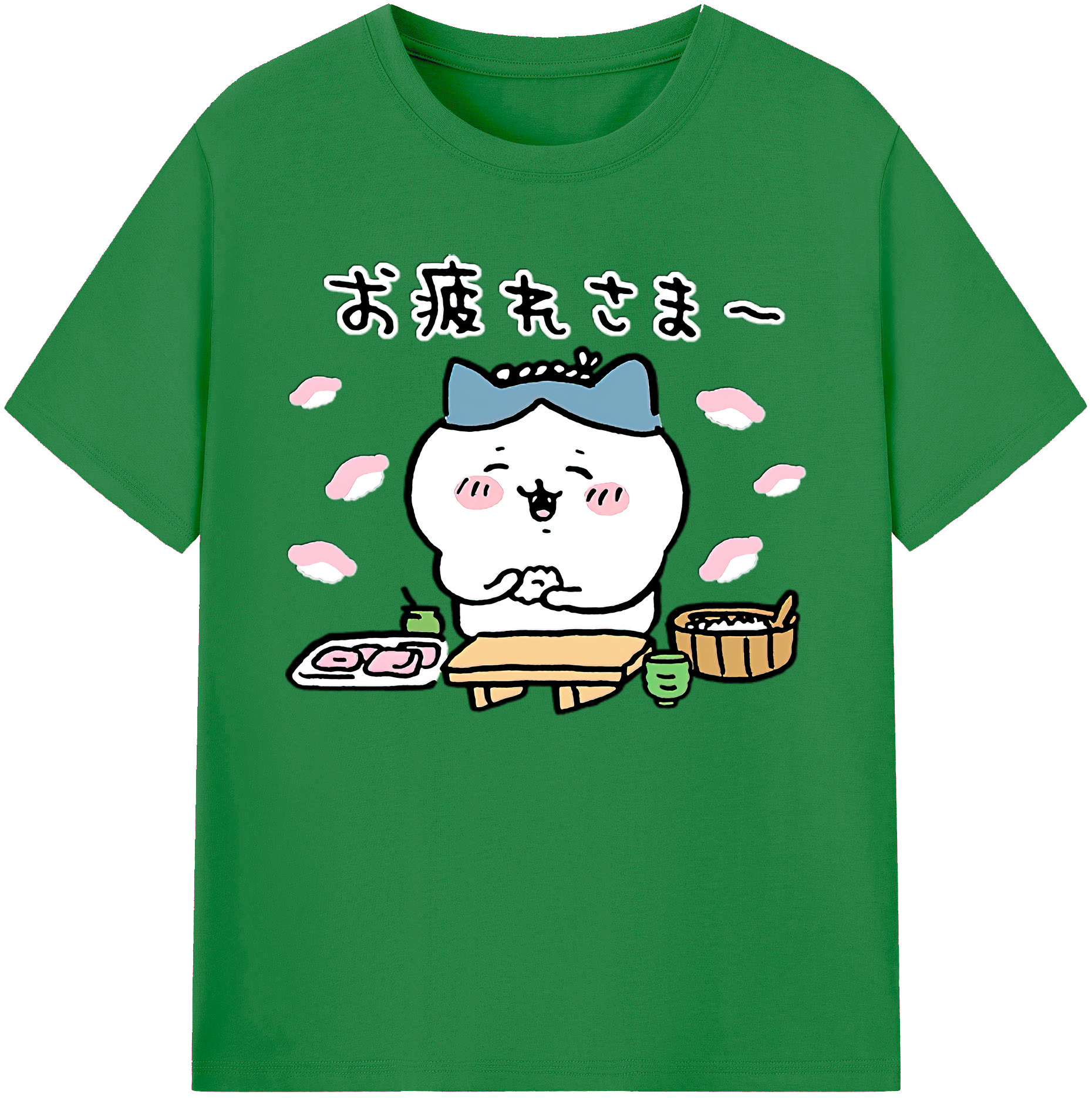 （画像用） ちいかわ ハチワレ Chii-kawa hachiware 綿100％ メンズ半袖Tシャツ｜肌触りやわらか＆通気性