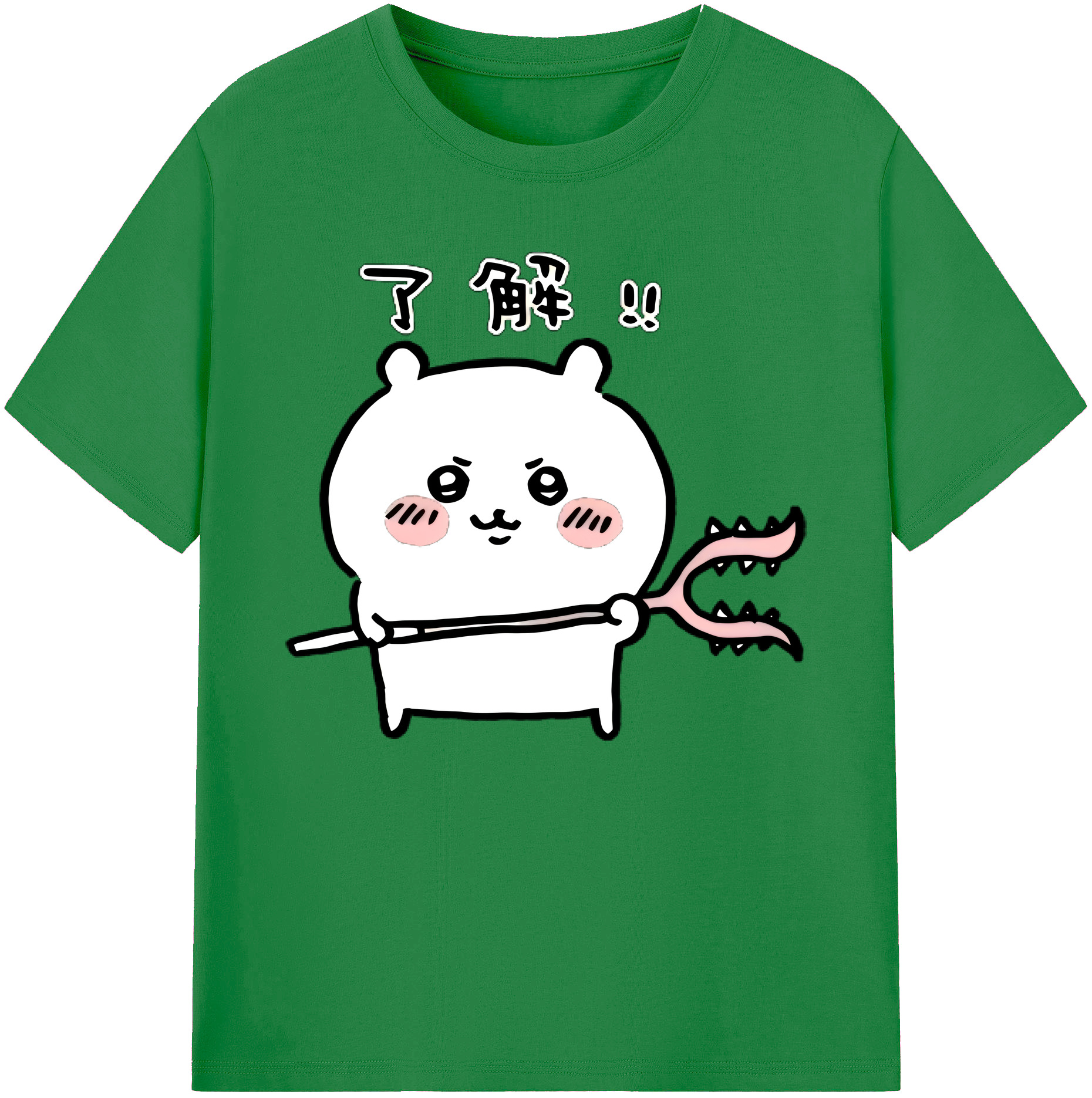 （画像用） ちいかわ ちいかわ Chii-kawa chiikawa 綿100％ メンズ半袖Tシャツ｜肌触りやわらか＆通気性