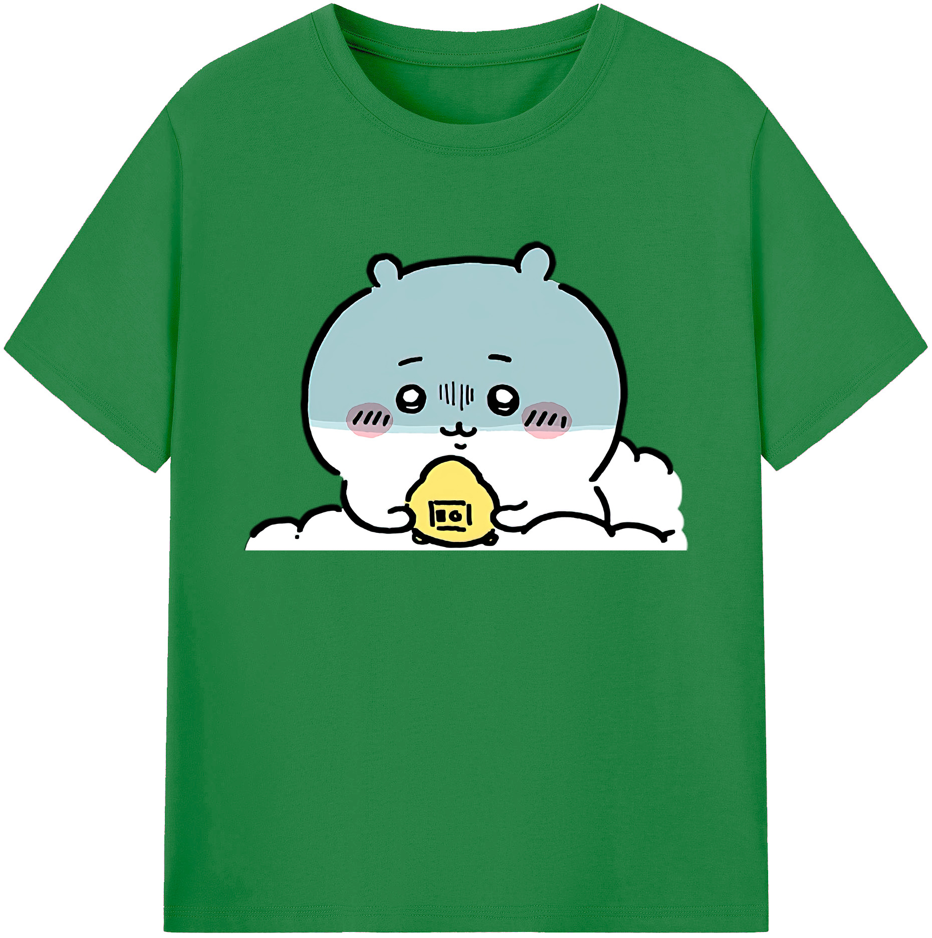 （画像用） ちいかわ ちいかわ Chii-kawa chiikawa 綿100％ メンズ半袖Tシャツ｜肌触りやわらか＆通気性