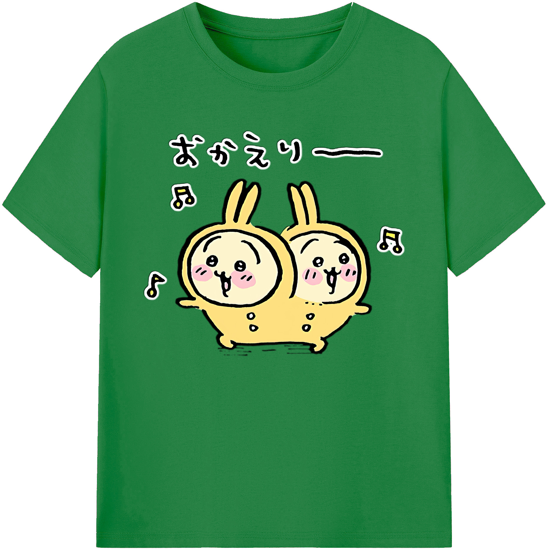 （画像用） ちいかわ うさぎ Chii-kawa usagi 綿100％ メンズ半袖Tシャツ｜肌触りやわらか＆通気性