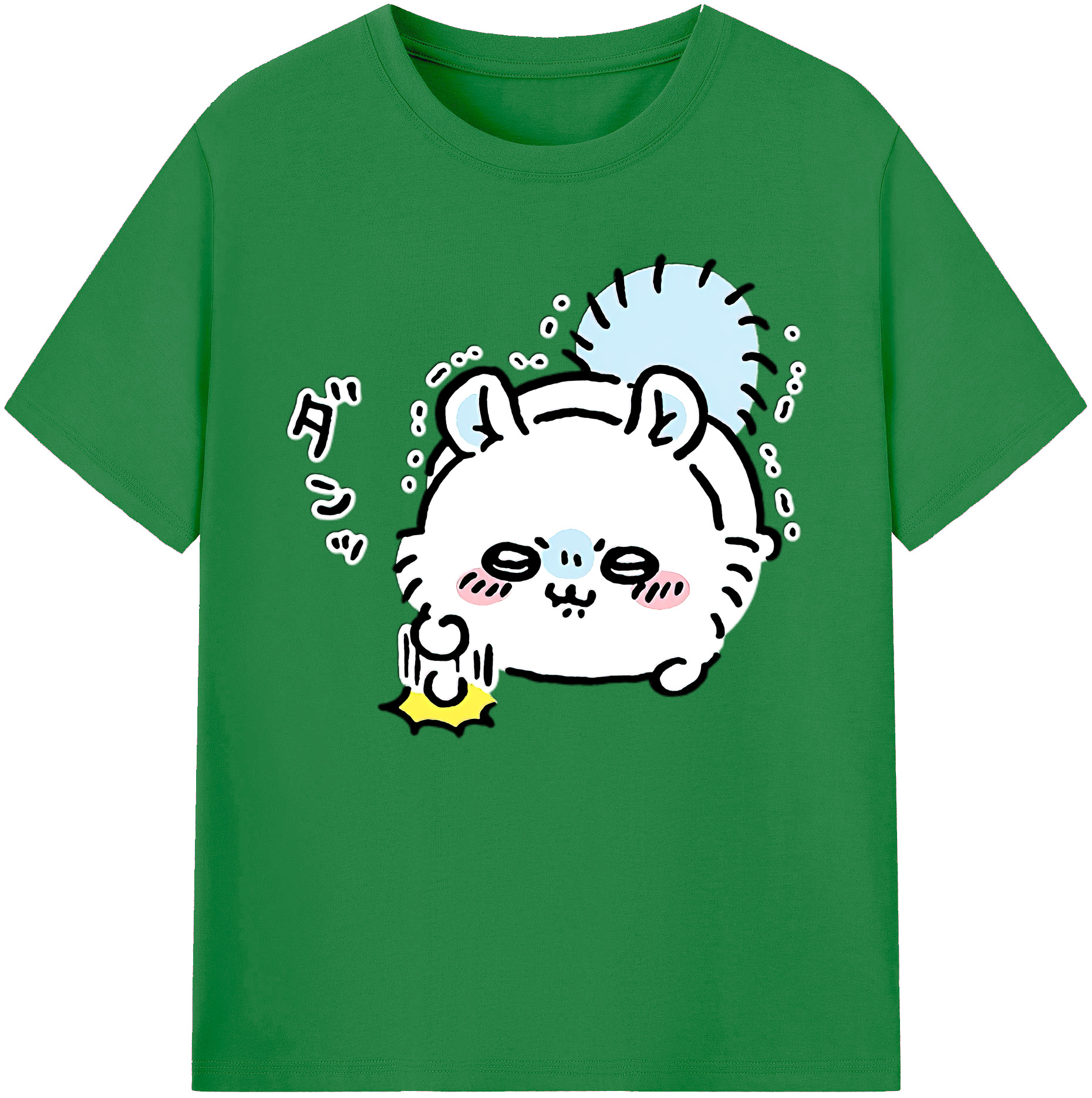 （画像用） ちいかわ モモンガ Chii-kawa Momonga 綿100％ メンズ半袖Tシャツ｜肌触りやわらか＆通気性