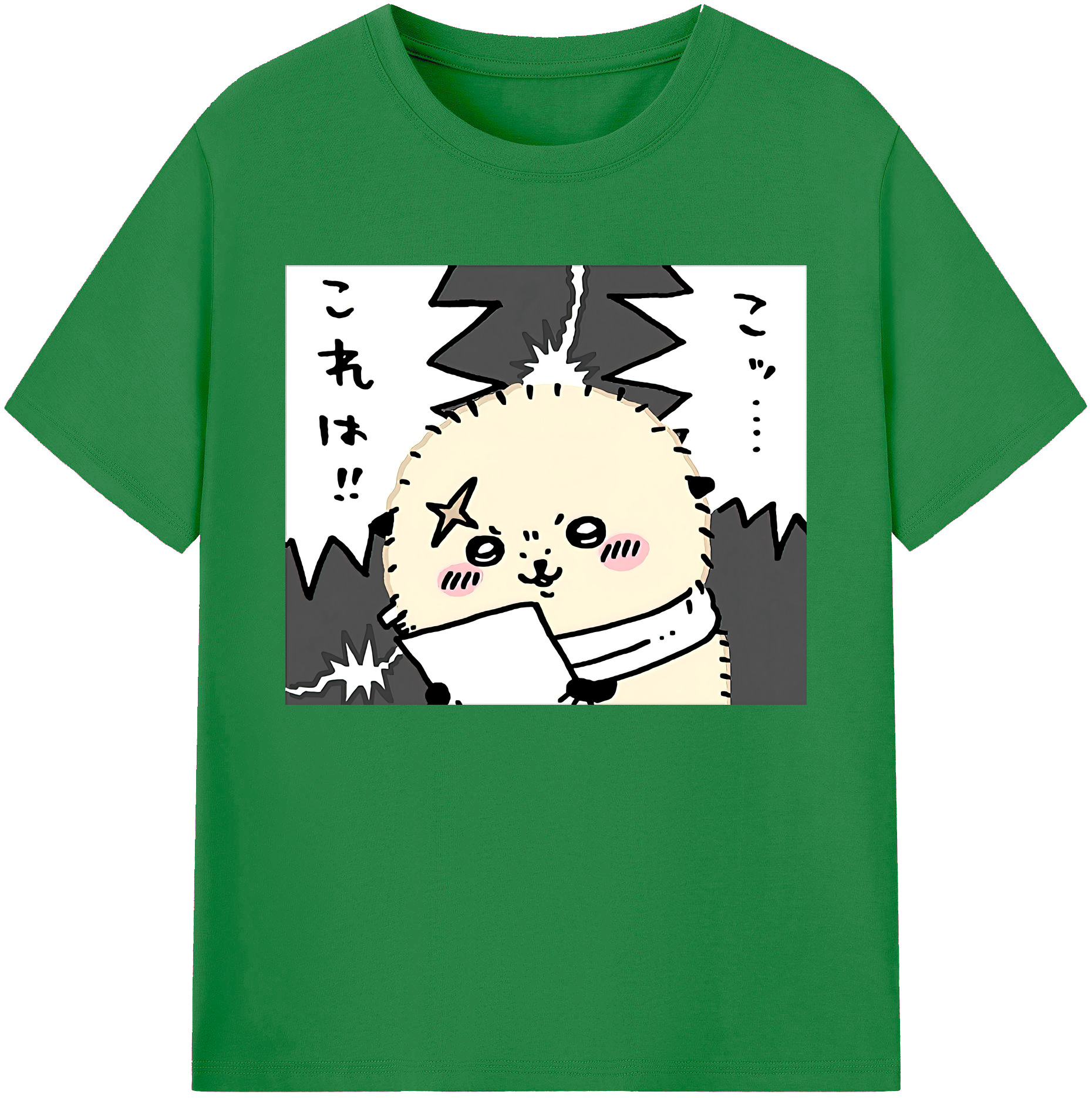 （画像用） ちいかわ ラッコ Chii-kawa Sea otter 綿100％ メンズ半袖Tシャツ｜肌触りやわらか＆通気性