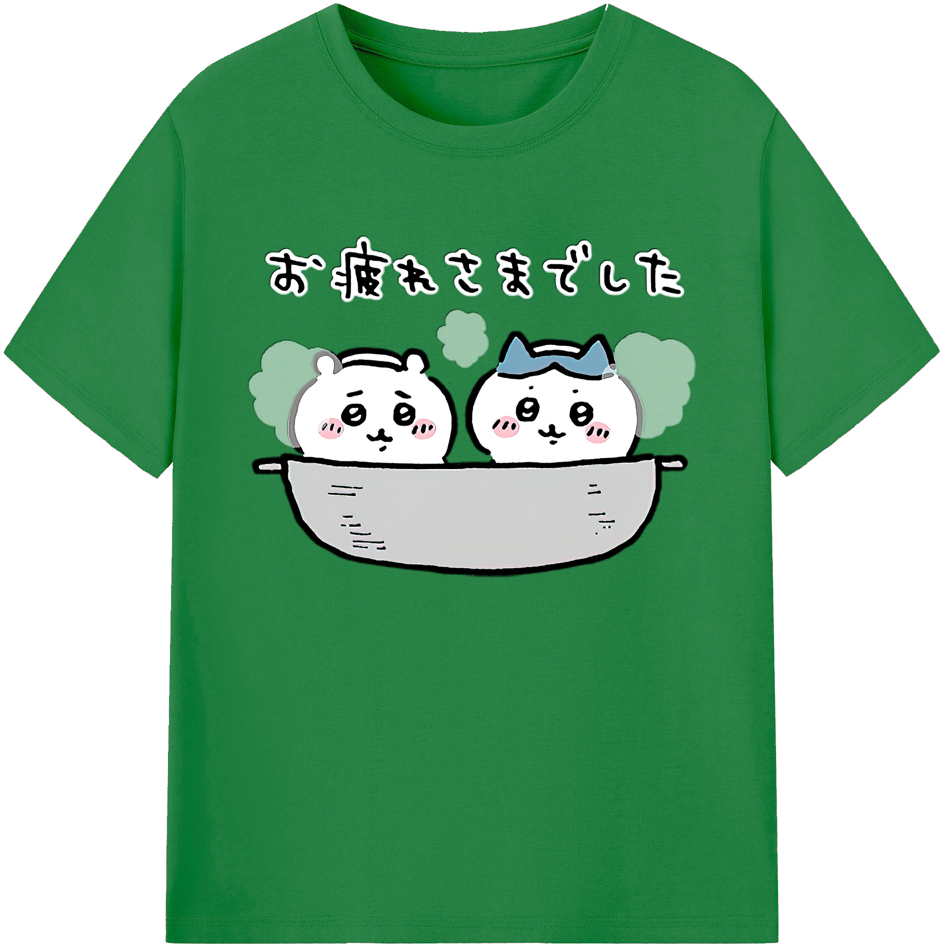 （画像用） ちいかわ ハチワレ Chii-kawa hachiware 綿100％ メンズ半袖Tシャツ｜肌触りやわらか＆通気性