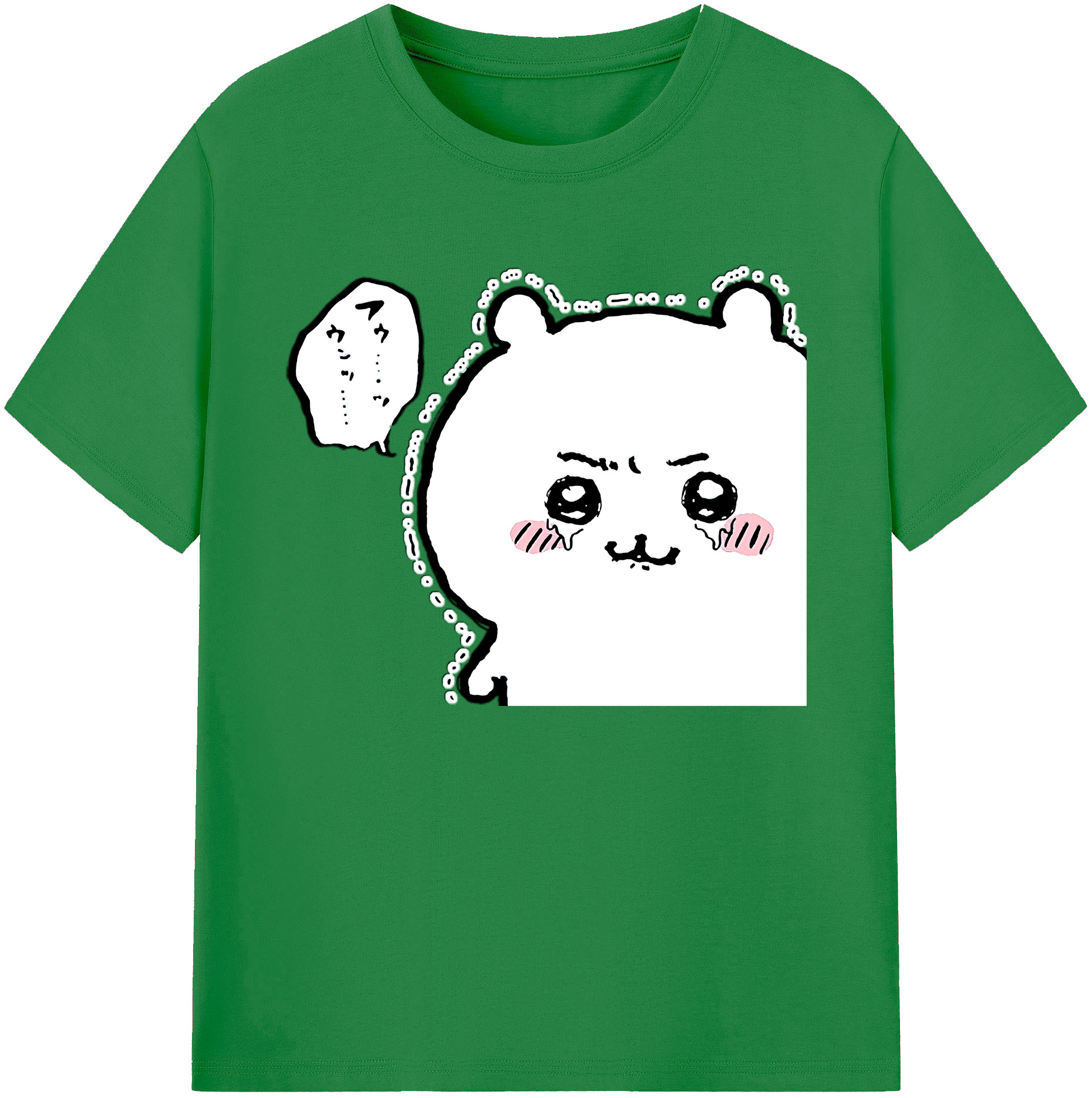 （画像用） ちいかわ ちいかわ Chii-kawa chiikawa 綿100％ メンズ半袖Tシャツ｜肌触りやわらか＆通気性