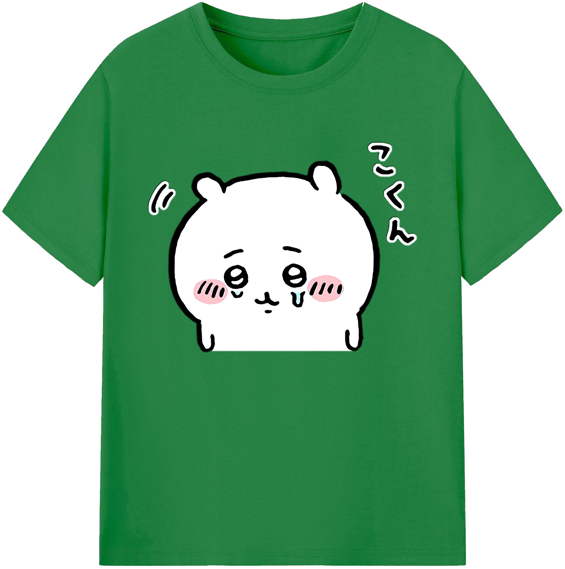 （画像用） ちいかわ ちいかわ Chii-kawa chiikawa 綿100％ メンズ半袖Tシャツ｜肌触りやわらか＆通気性