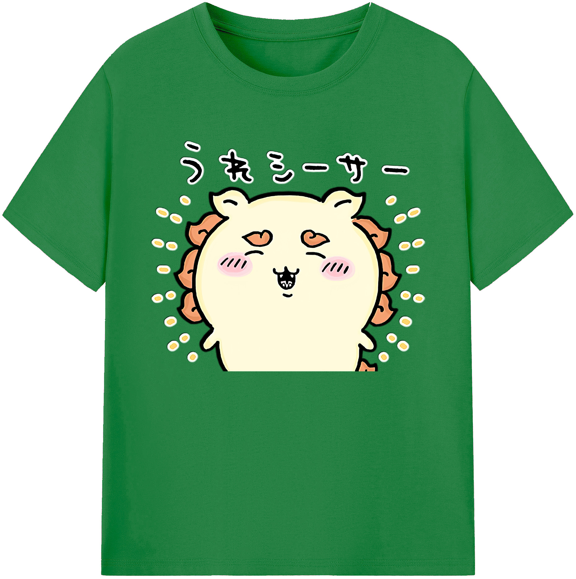 （画像用） ちいかわ シーサー Chii-kawa Shisa 綿100％ メンズ半袖Tシャツ｜肌触りやわらか＆通気性