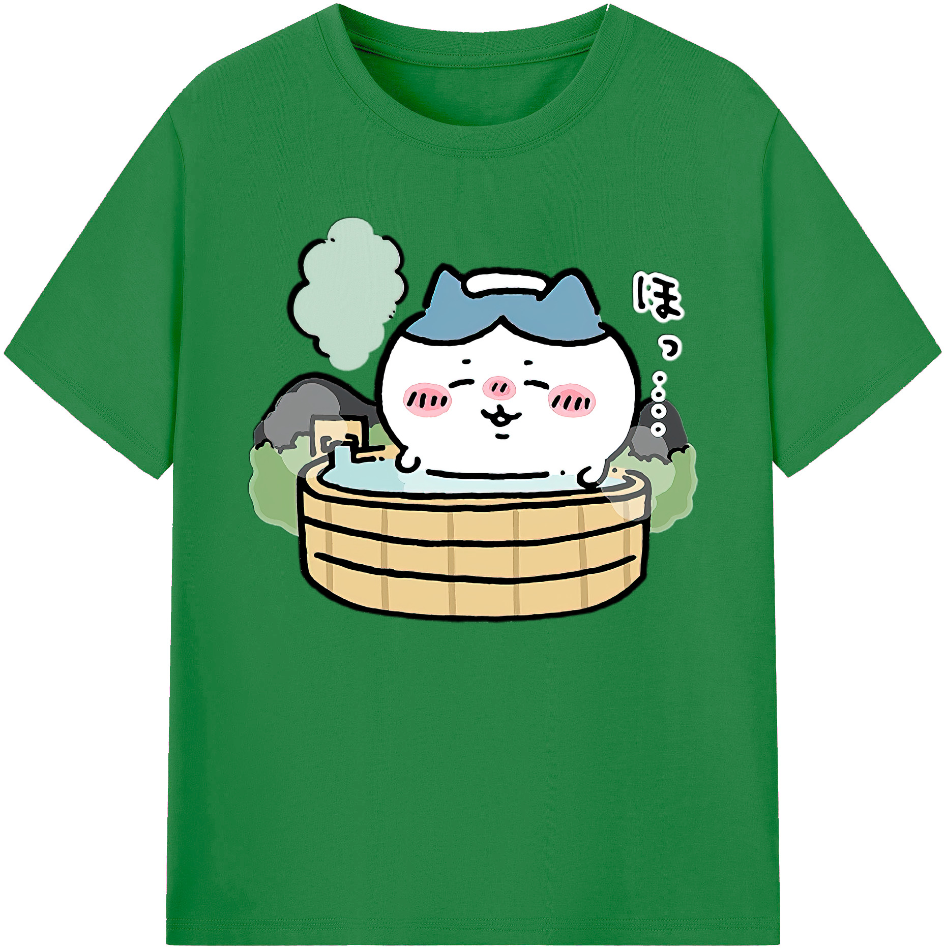 （画像用） ちいかわ ハチワレ Chii-kawa hachiware 綿100％ メンズ半袖Tシャツ｜肌触りやわらか＆通気性