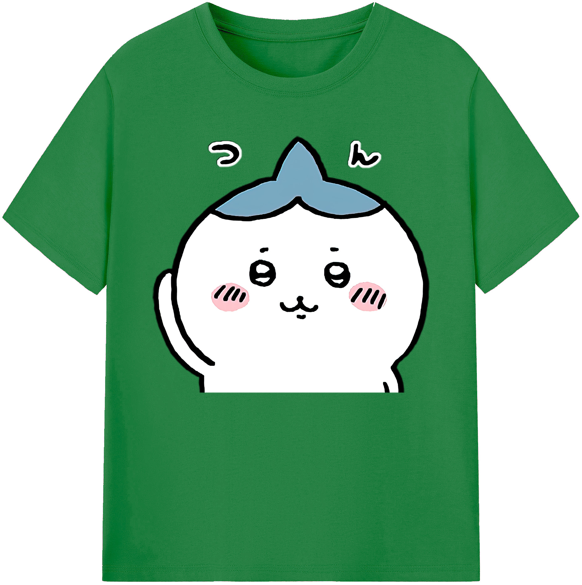 （画像用） ちいかわ ハチワレ Chii-kawa hachiware 綿100％ メンズ半袖Tシャツ｜肌触りやわらか＆通気性