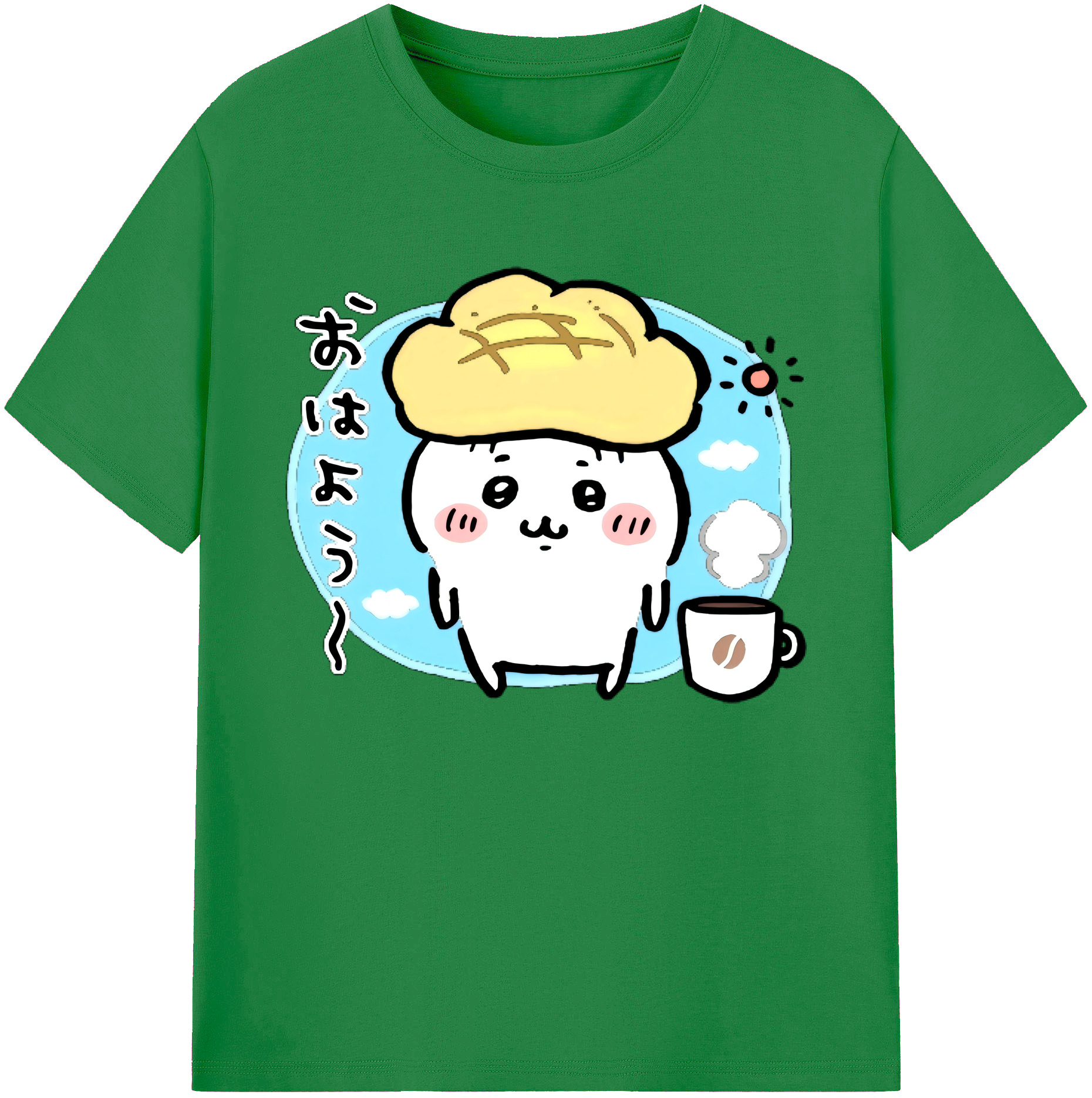 （画像用） ちいかわ ちいかわ Chii-kawa chiikawa 綿100％ メンズ半袖Tシャツ｜肌触りやわらか＆通気性