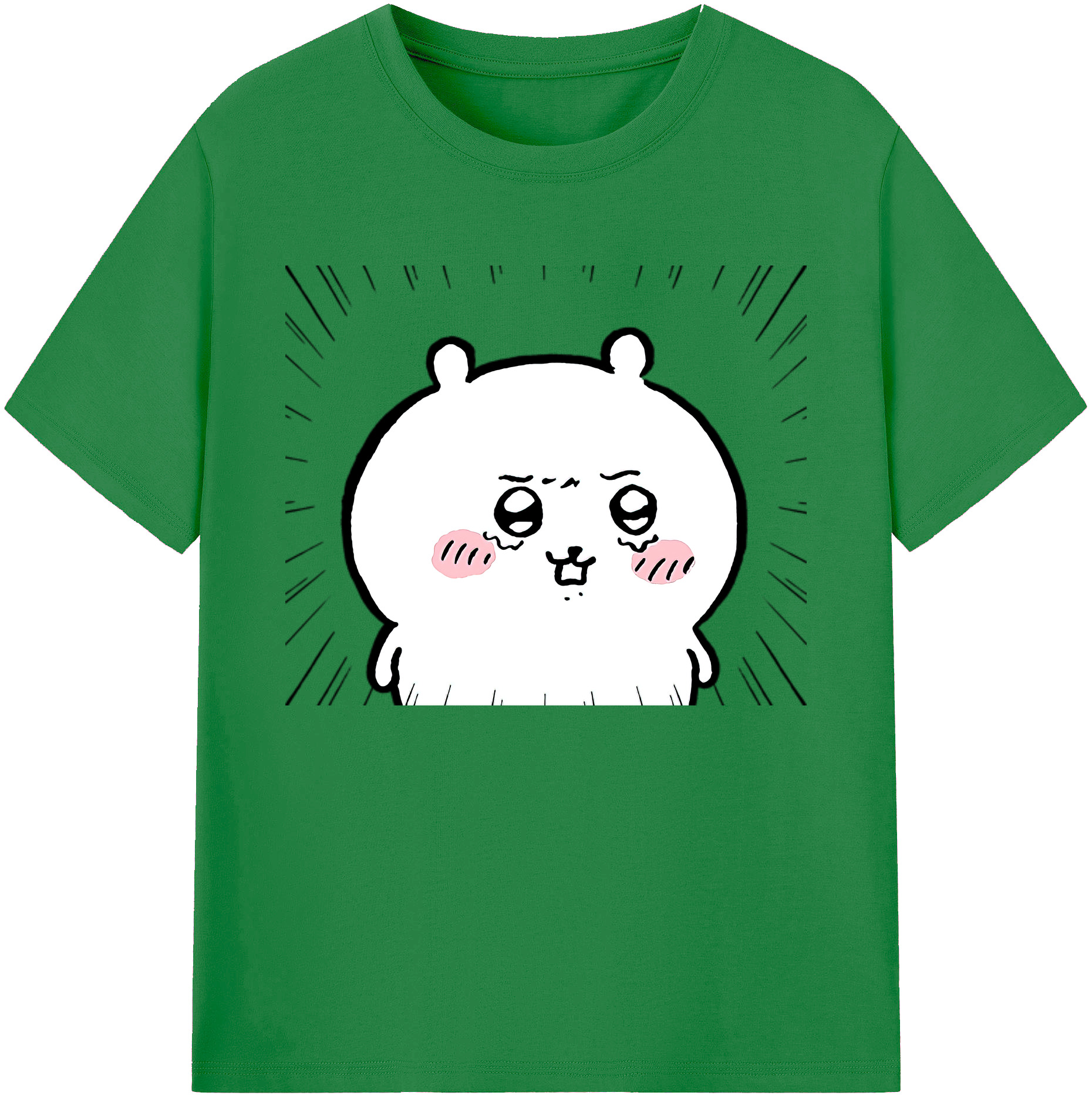 （画像用） ちいかわ ちいかわ Chii-kawa chiikawa 綿100％ メンズ半袖Tシャツ｜肌触りやわらか＆通気性