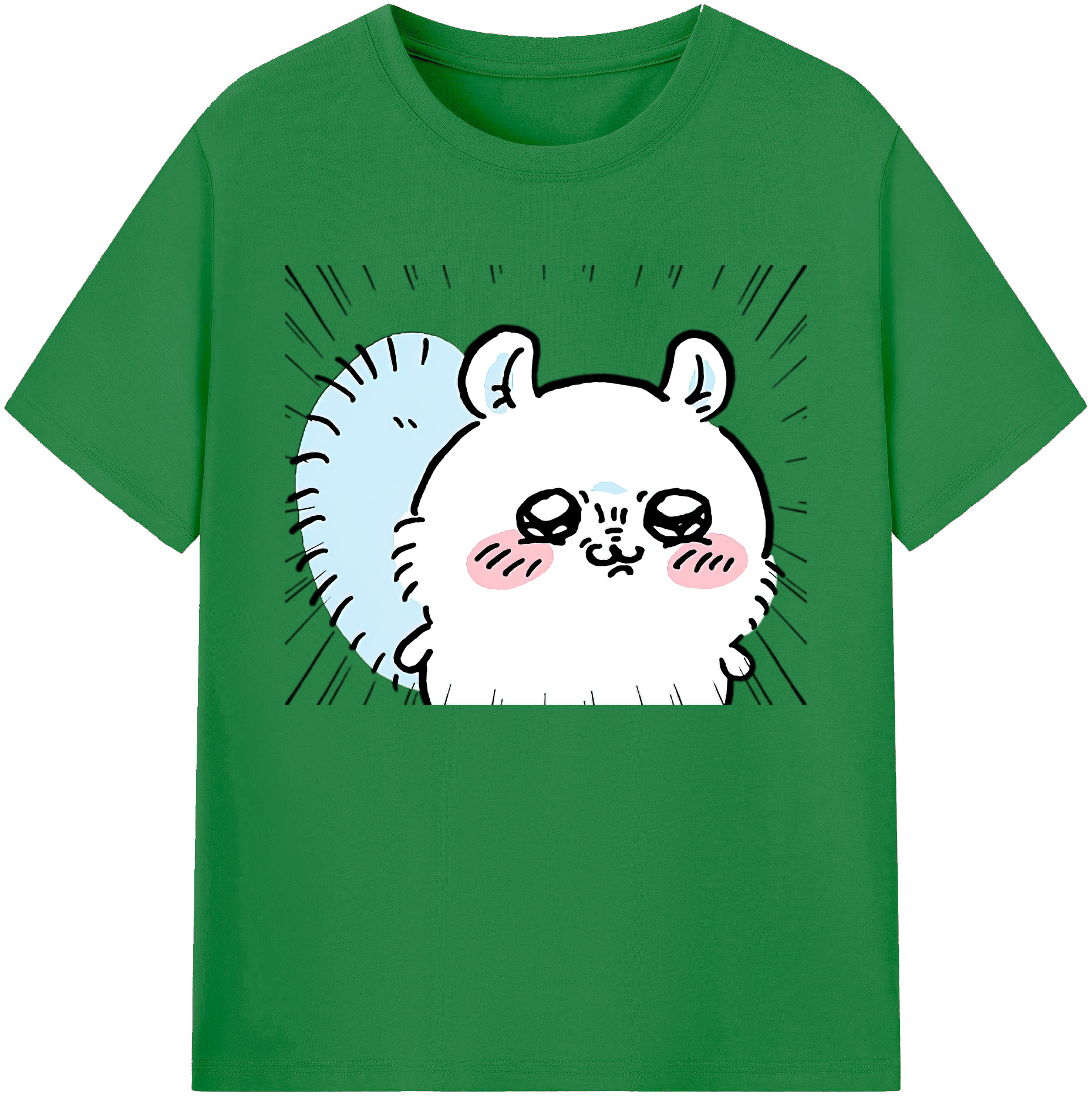 （画像用） ちいかわ モモンガ Chii-kawa Momonga 綿100％ メンズ半袖Tシャツ｜肌触りやわらか＆通気性