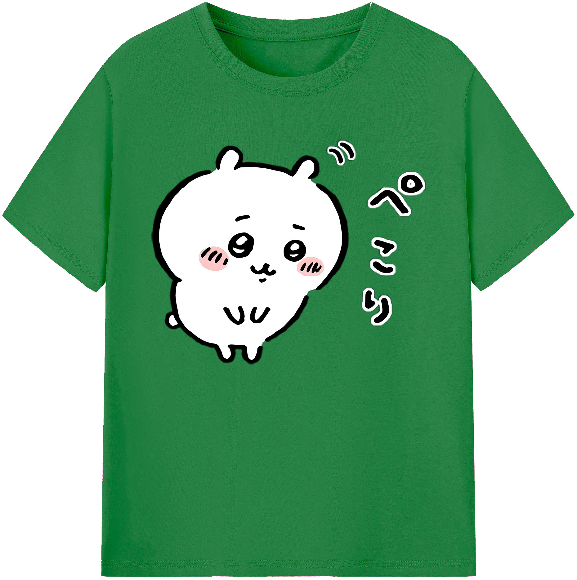 （画像用） ちいかわ ちいかわ Chii-kawa chiikawa 綿100％ メンズ半袖Tシャツ｜肌触りやわらか＆通気性