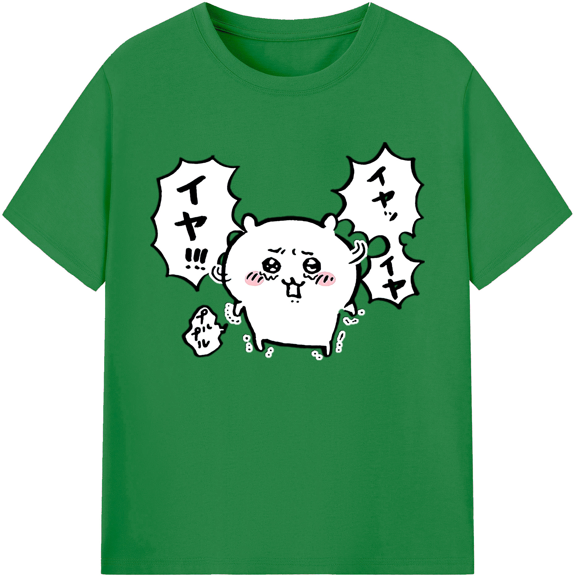 （画像用） ちいかわ ちいかわ Chii-kawa chiikawa 綿100％ メンズ半袖Tシャツ｜肌触りやわらか＆通気性