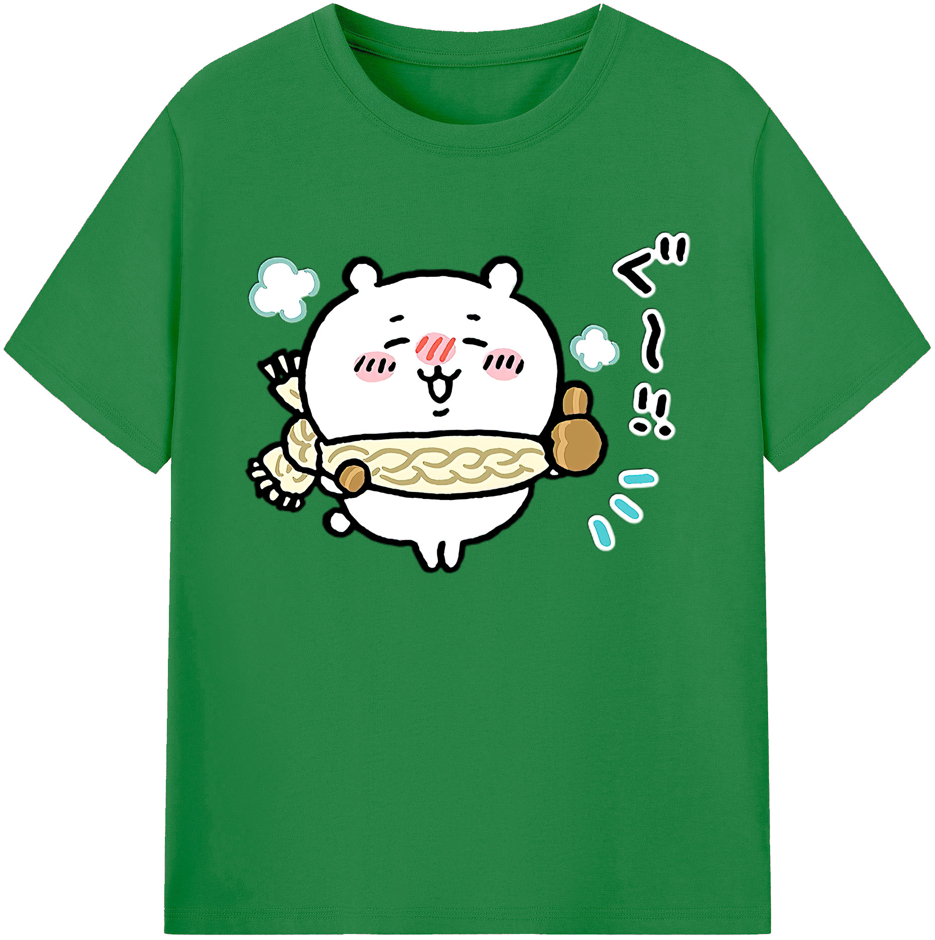 （画像用） ちいかわ ちいかわ Chii-kawa chiikawa 綿100％ メンズ半袖Tシャツ｜肌触りやわらか＆通気性