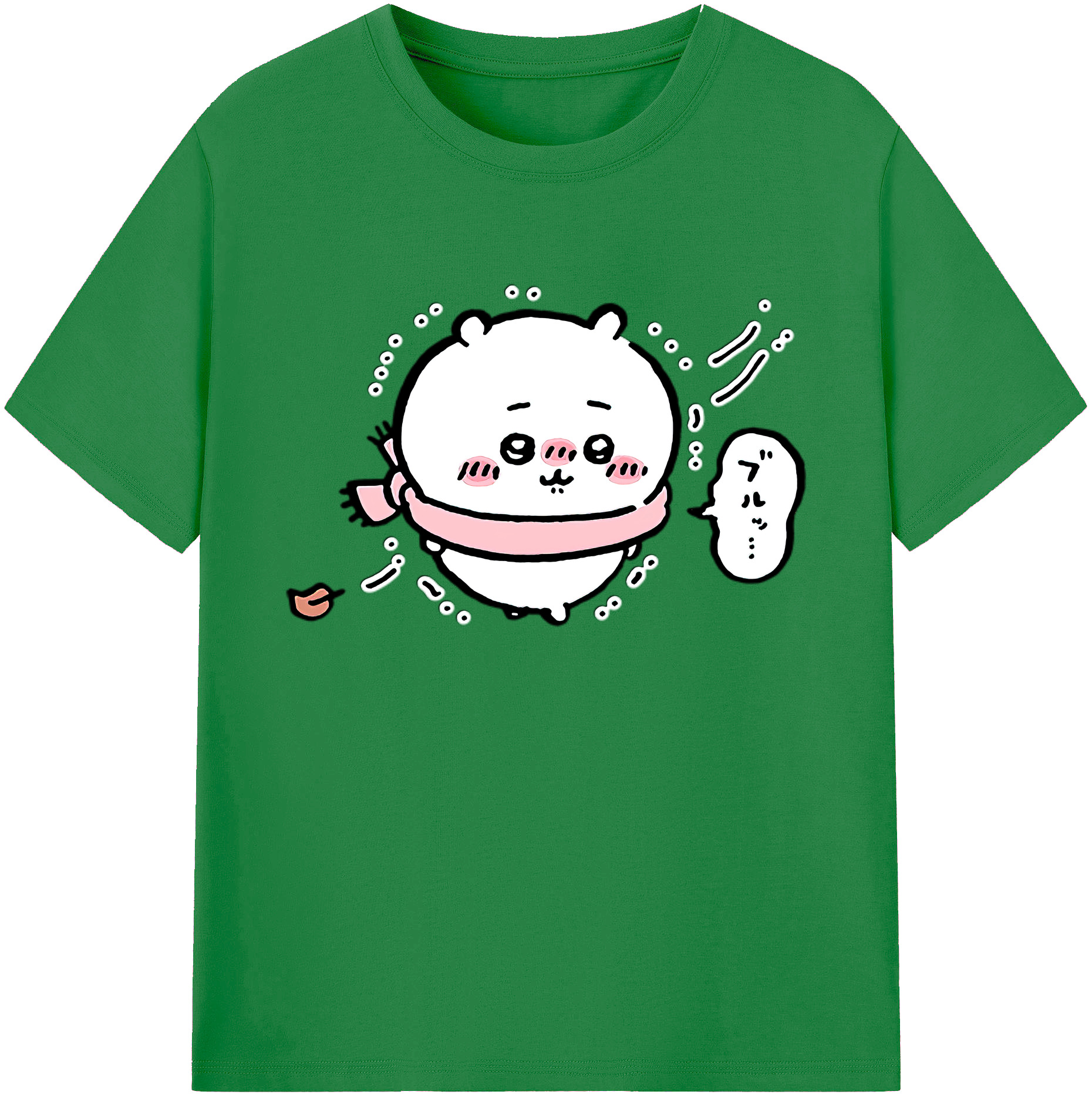 （画像用） ちいかわ ちいかわ Chii-kawa chiikawa 綿100％ メンズ半袖Tシャツ｜肌触りやわらか＆通気性
