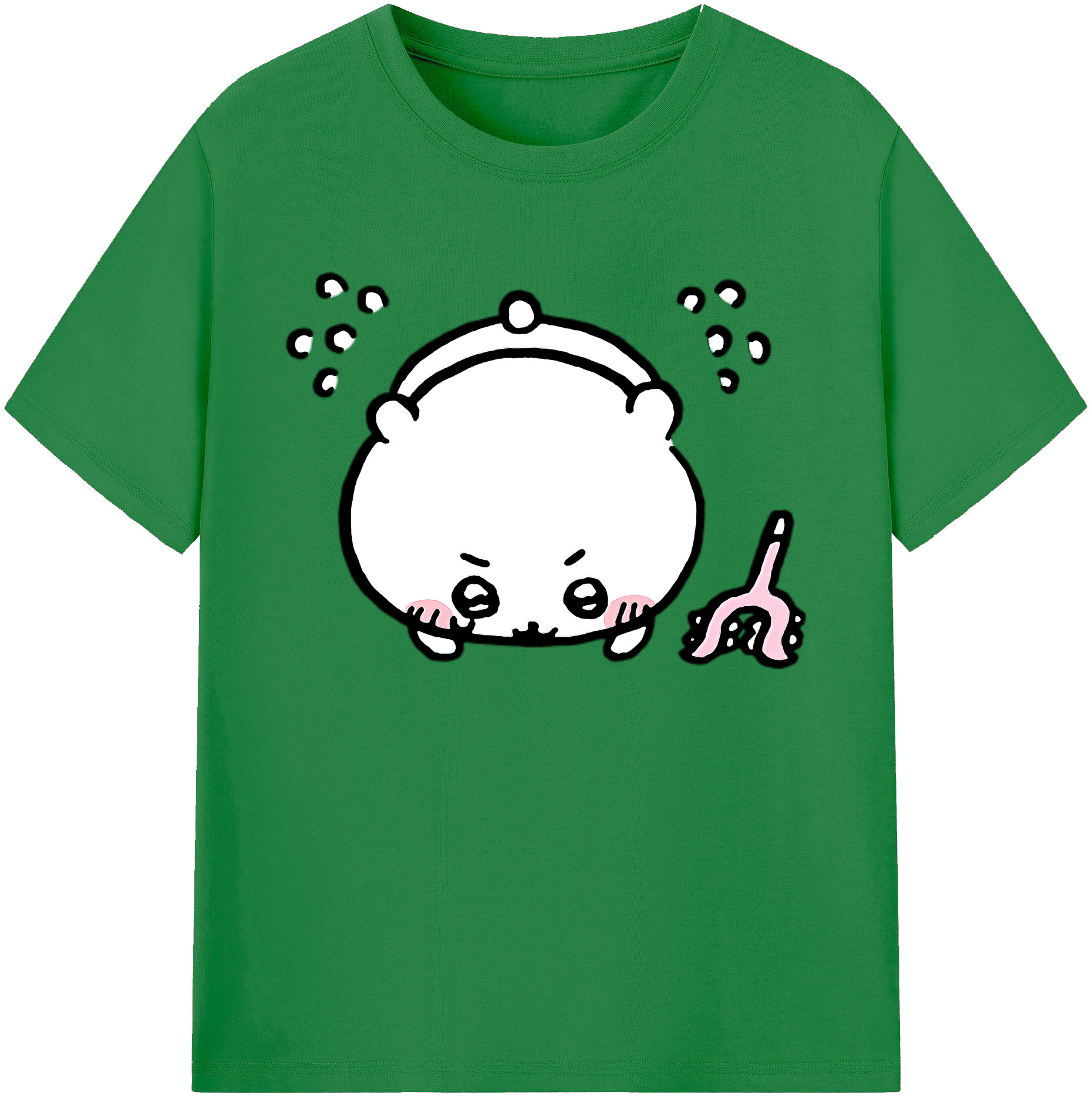 （画像用） ちいかわ ちいかわ Chii-kawa chiikawa 綿100％ メンズ半袖Tシャツ｜肌触りやわらか＆通気性