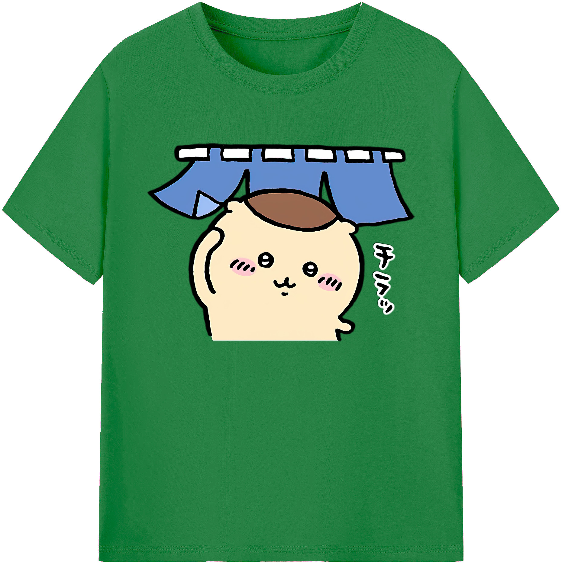 （画像用） ちいかわ くりまんじゅう Chii-kawa kuri manjū 綿100％ メンズ半袖Tシャツ｜肌触りやわらか＆通気性
