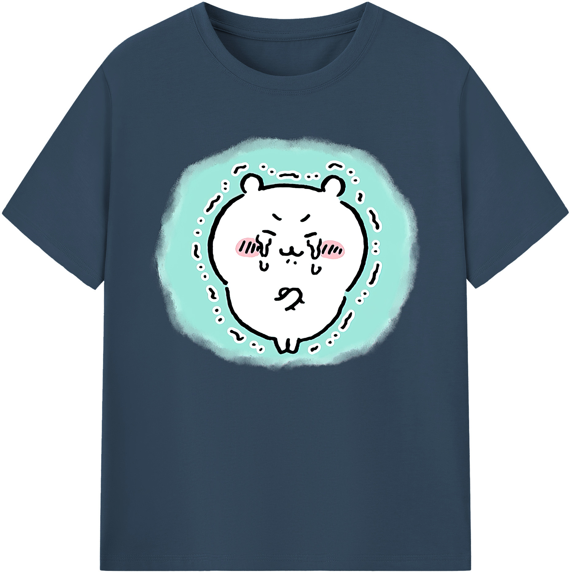 （画像用） ちいかわ ちいかわ Chii-kawa chiikawa 綿100％ メンズ半袖Tシャツ｜肌触りやわらか＆通気性