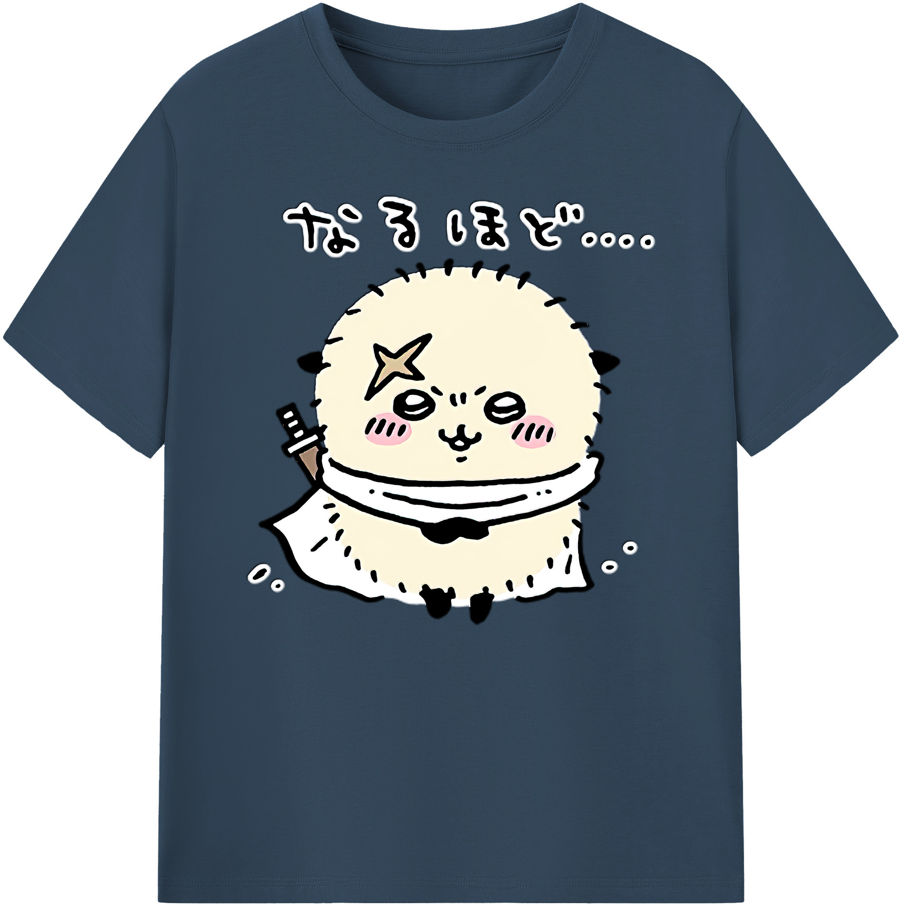 （画像用） ちいかわ ラッコ Chii-kawa Sea otter 綿100％ メンズ半袖Tシャツ｜肌触りやわらか＆通気性