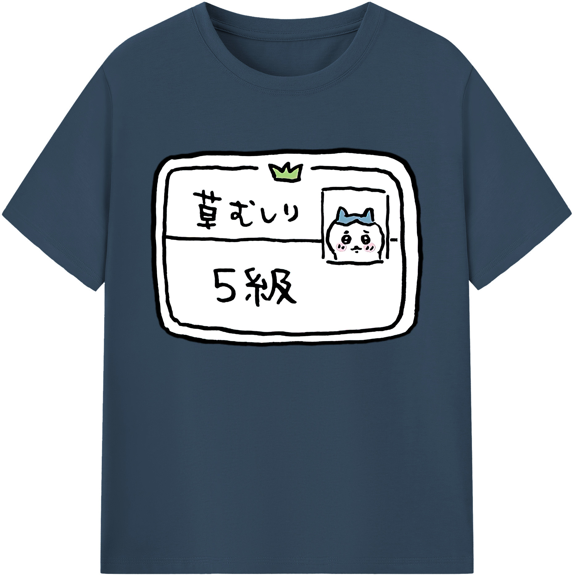 （画像用） ちいかわ ハチワレ Chii-kawa hachiware 綿100％ メンズ半袖Tシャツ｜肌触りやわらか＆通気性