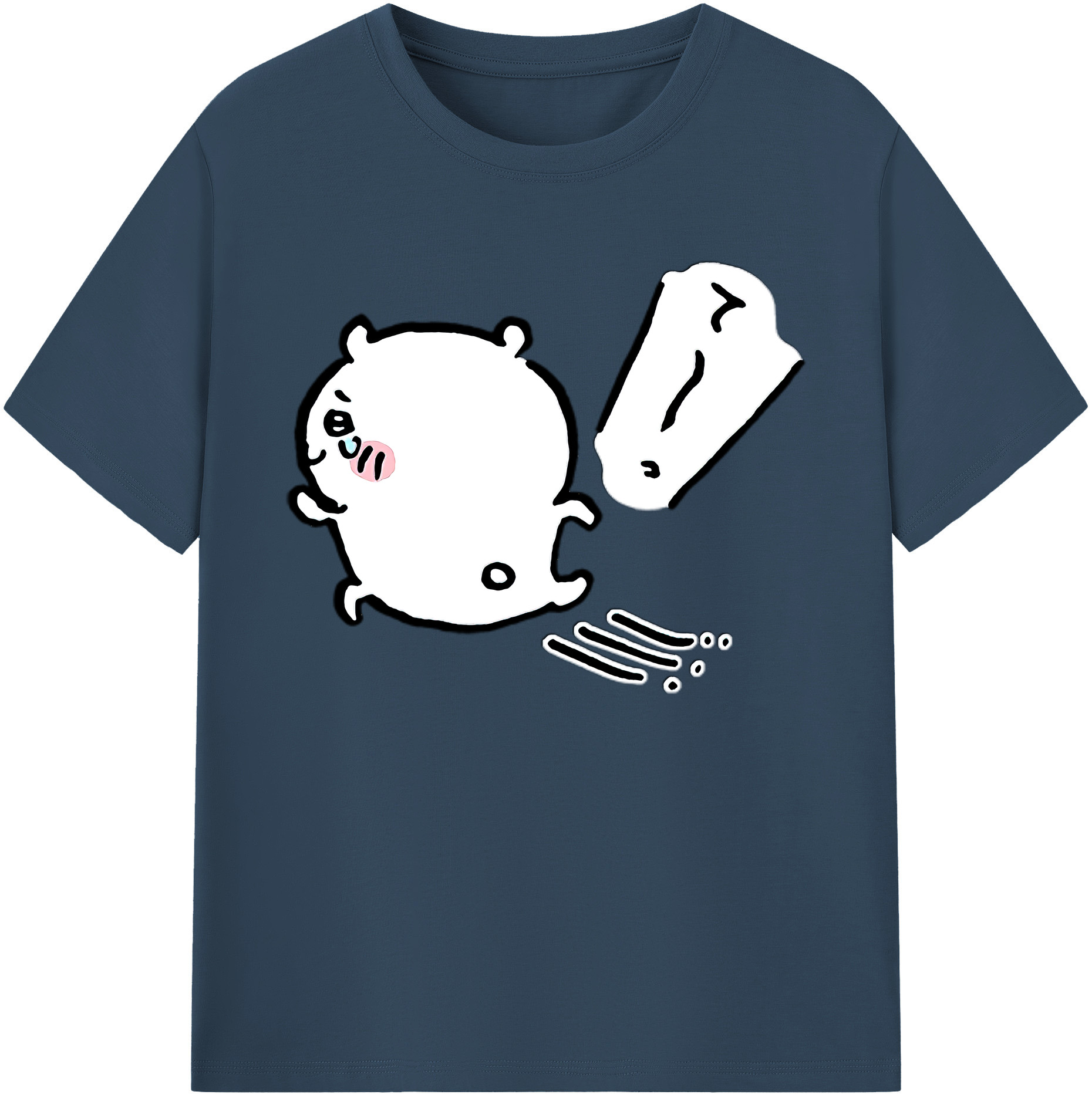 （画像用） ちいかわ ちいかわ Chii-kawa chiikawa 綿100％ メンズ半袖Tシャツ｜肌触りやわらか＆通気性