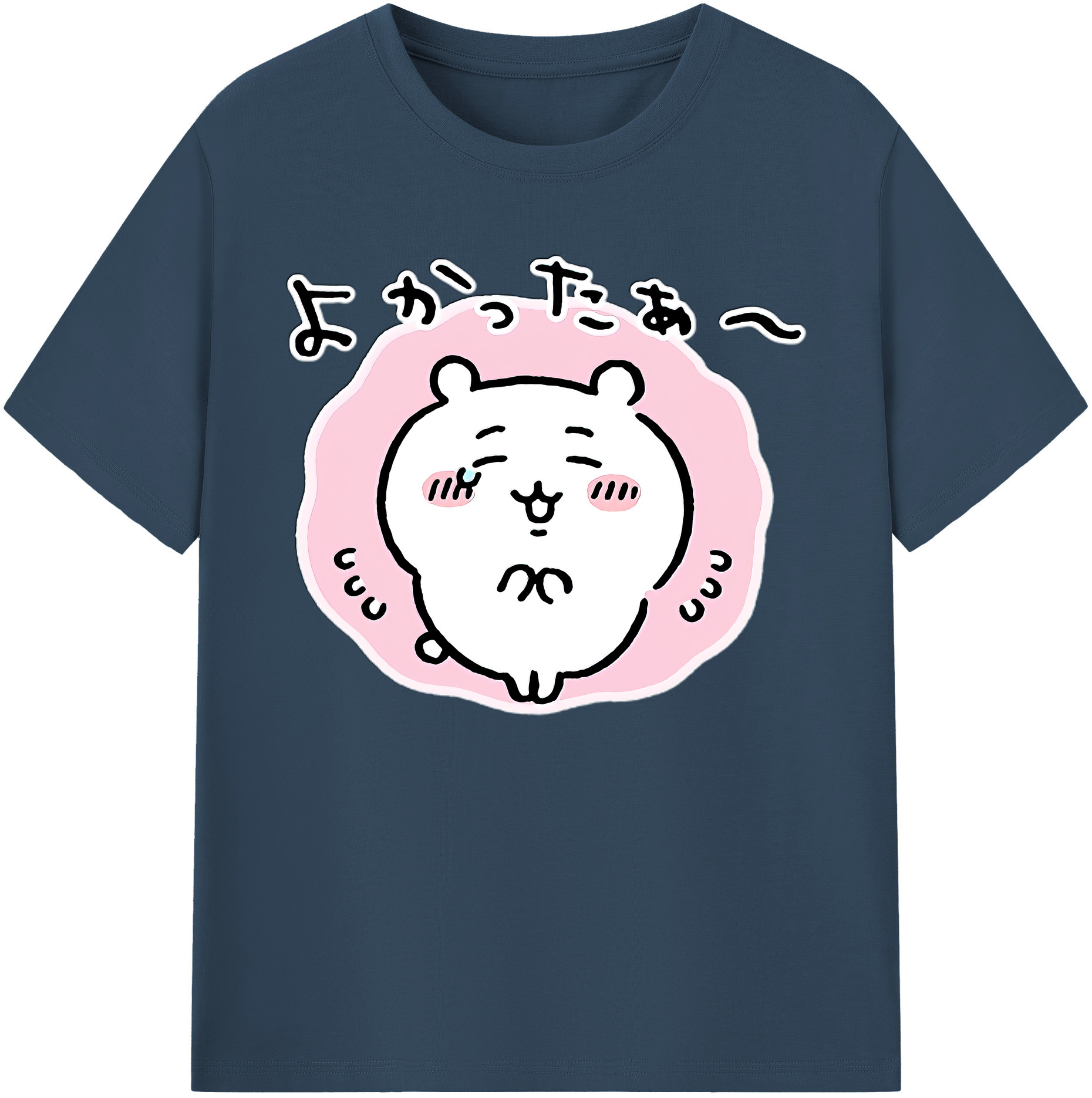 （画像用） ちいかわ ちいかわ Chii-kawa chiikawa 綿100％ メンズ半袖Tシャツ｜肌触りやわらか＆通気性