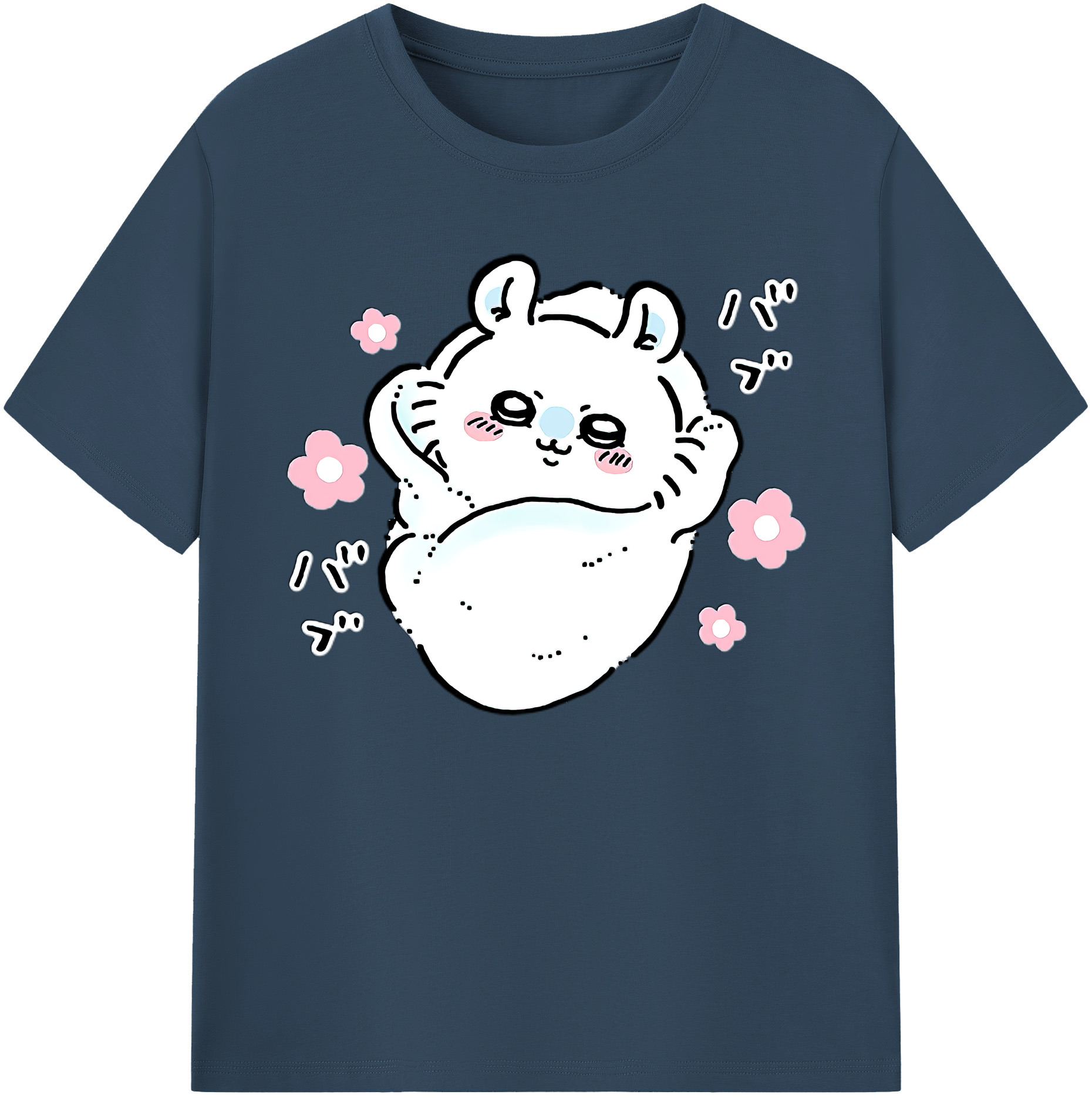 （画像用） ちいかわ モモンガ Chii-kawa Momonga 綿100％ メンズ半袖Tシャツ｜肌触りやわらか＆通気性