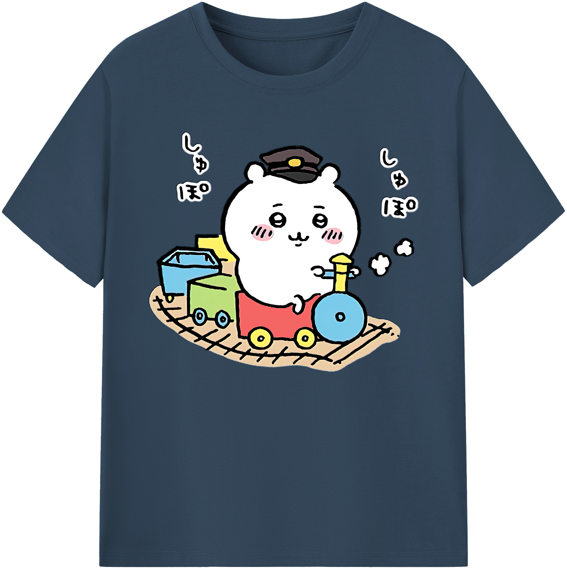 （画像用） ちいかわ ちいかわ Chii-kawa chiikawa 綿100％ メンズ半袖Tシャツ｜肌触りやわらか＆通気性