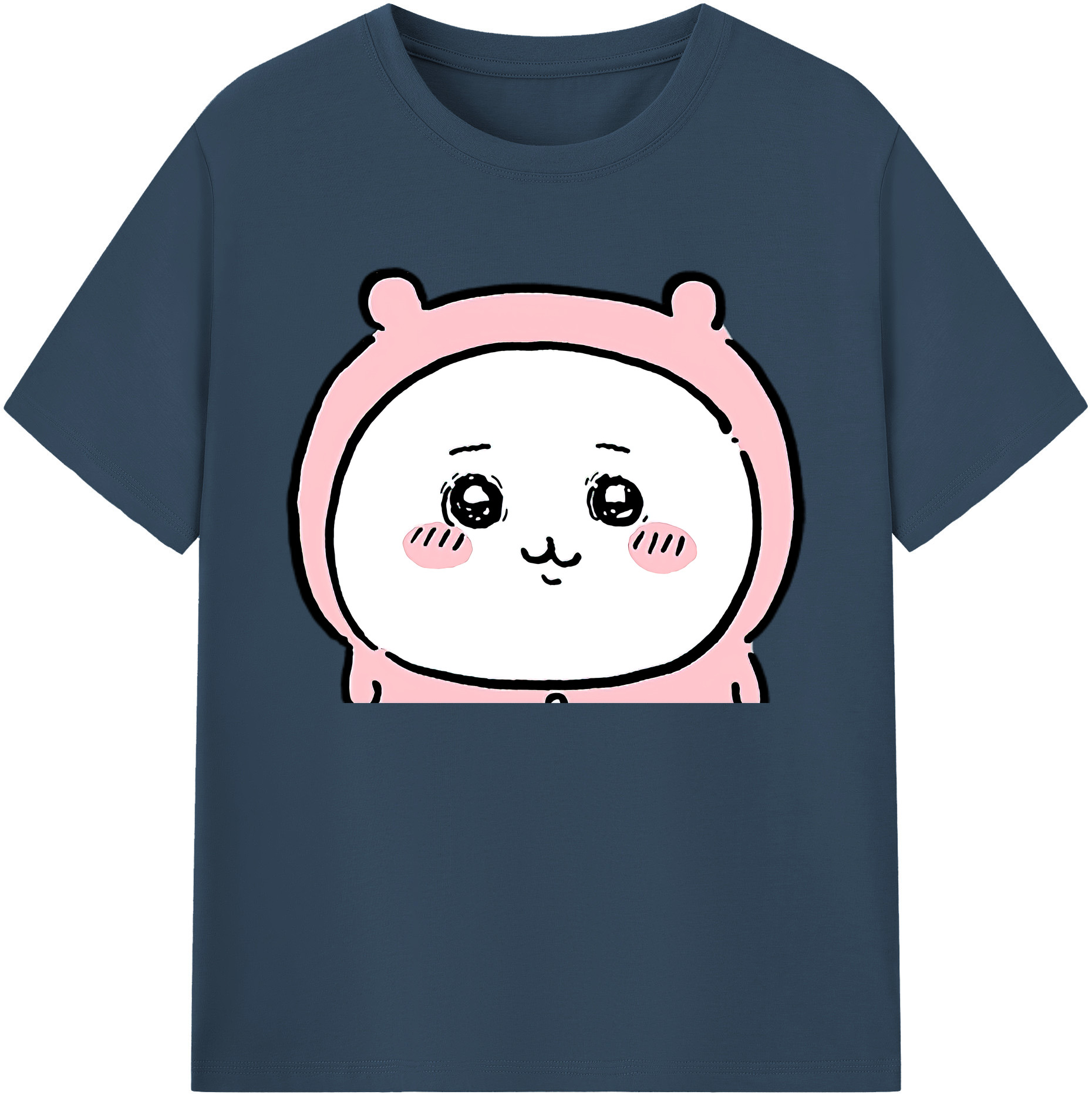 （画像用） ちいかわ ちいかわ Chii-kawa chiikawa 綿100％ メンズ半袖Tシャツ｜肌触りやわらか＆通気性