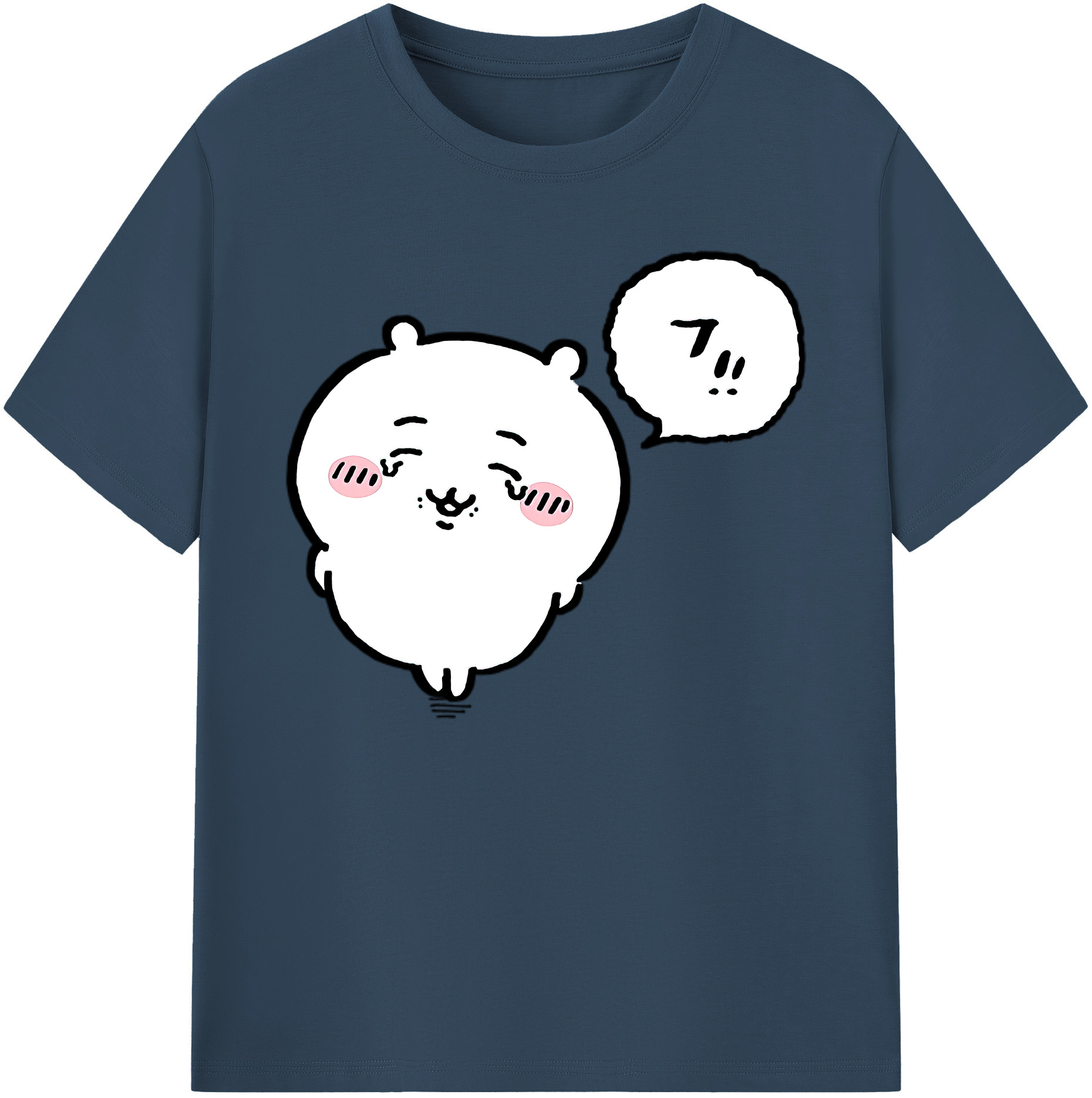 （画像用） ちいかわ ちいかわ Chii-kawa chiikawa 綿100％ メンズ半袖Tシャツ｜肌触りやわらか＆通気性