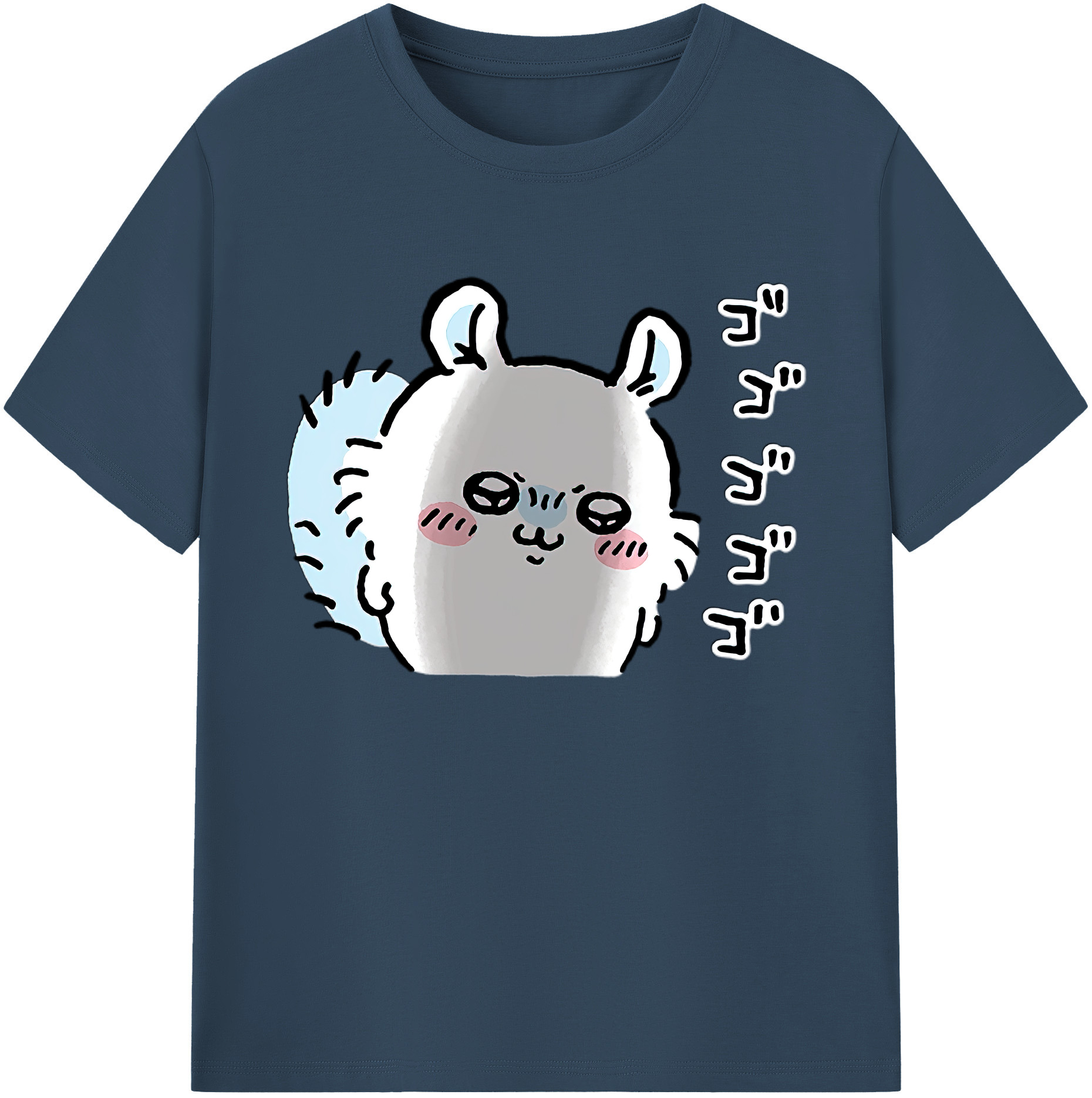（画像用） ちいかわ モモンガ Chii-kawa Momonga 綿100％ メンズ半袖Tシャツ｜肌触りやわらか＆通気性
