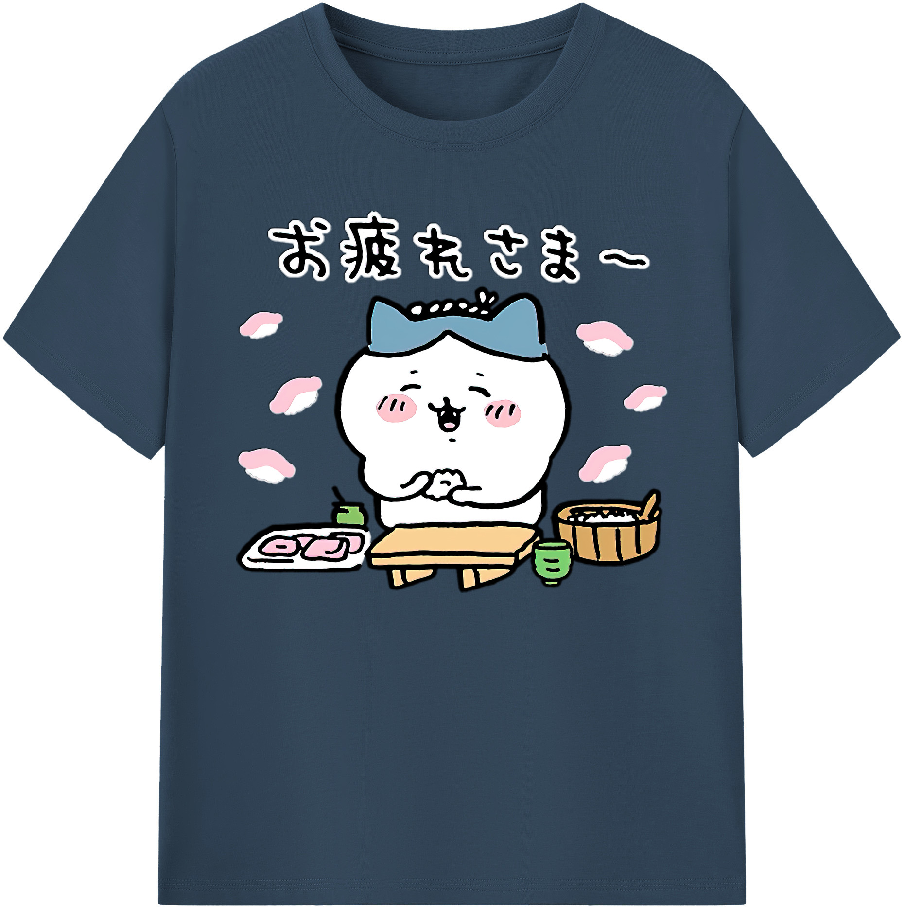 （画像用） ちいかわ ハチワレ Chii-kawa hachiware 綿100％ メンズ半袖Tシャツ｜肌触りやわらか＆通気性