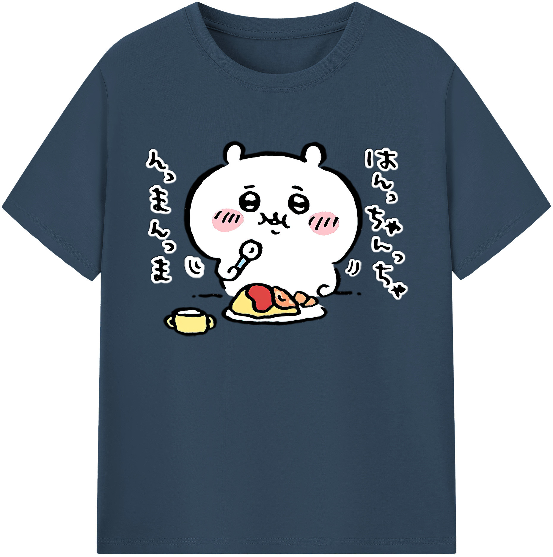 （画像用） ちいかわ ちいかわ Chii-kawa chiikawa 綿100％ メンズ半袖Tシャツ｜肌触りやわらか＆通気性