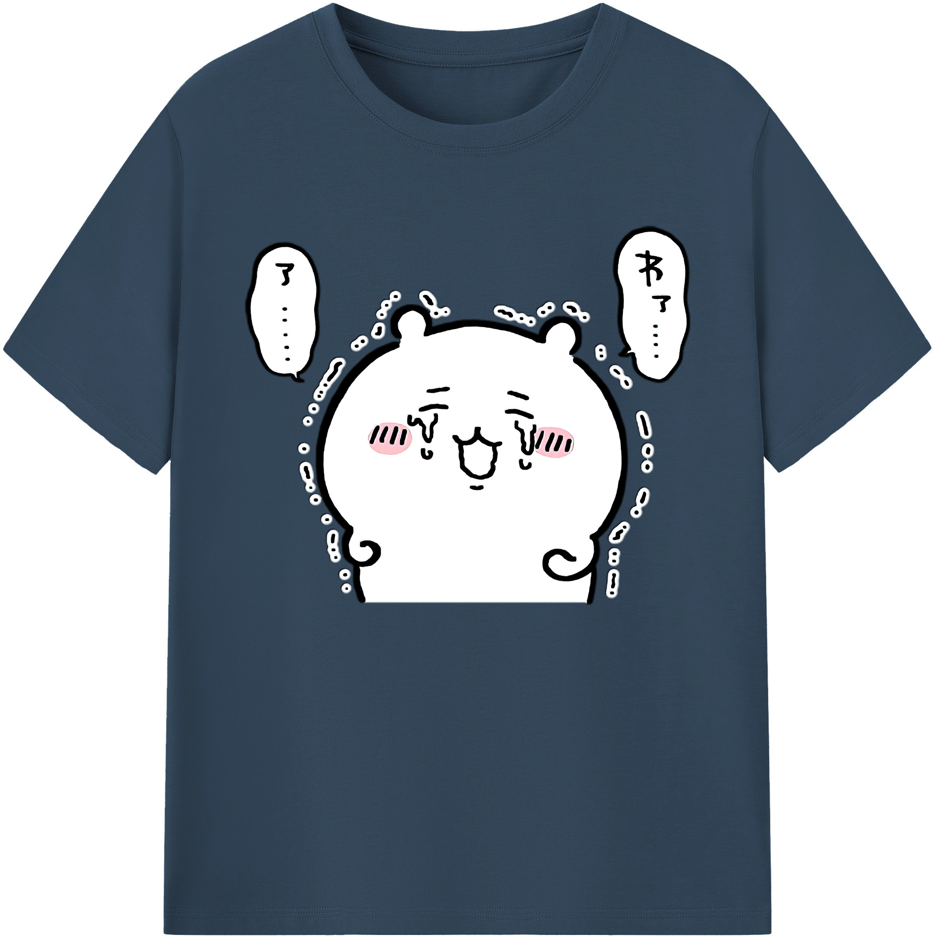 （画像用） ちいかわ ちいかわ Chii-kawa chiikawa 綿100％ メンズ半袖Tシャツ｜肌触りやわらか＆通気性