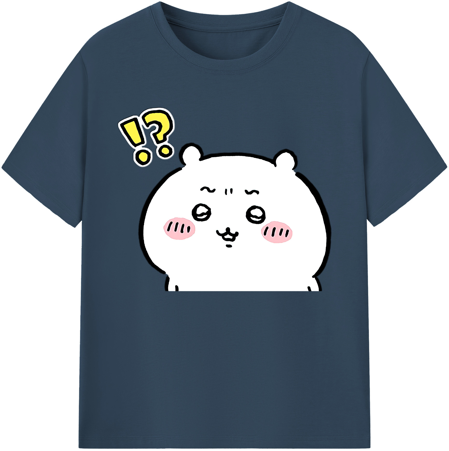 （画像用） ちいかわ ちいかわ Chii-kawa chiikawa 綿100％ メンズ半袖Tシャツ｜肌触りやわらか＆通気性