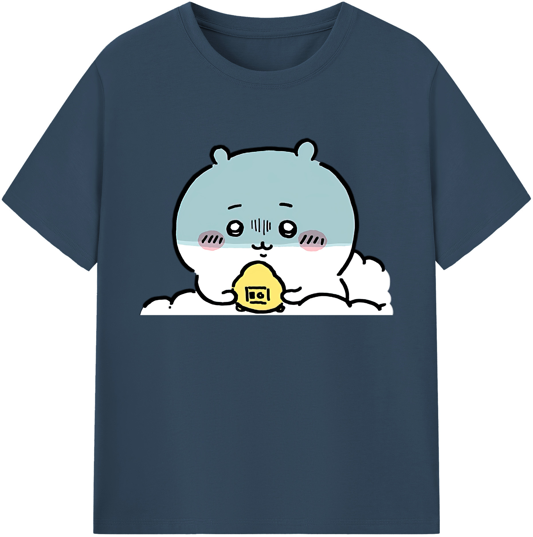 （画像用） ちいかわ ちいかわ Chii-kawa chiikawa 綿100％ メンズ半袖Tシャツ｜肌触りやわらか＆通気性