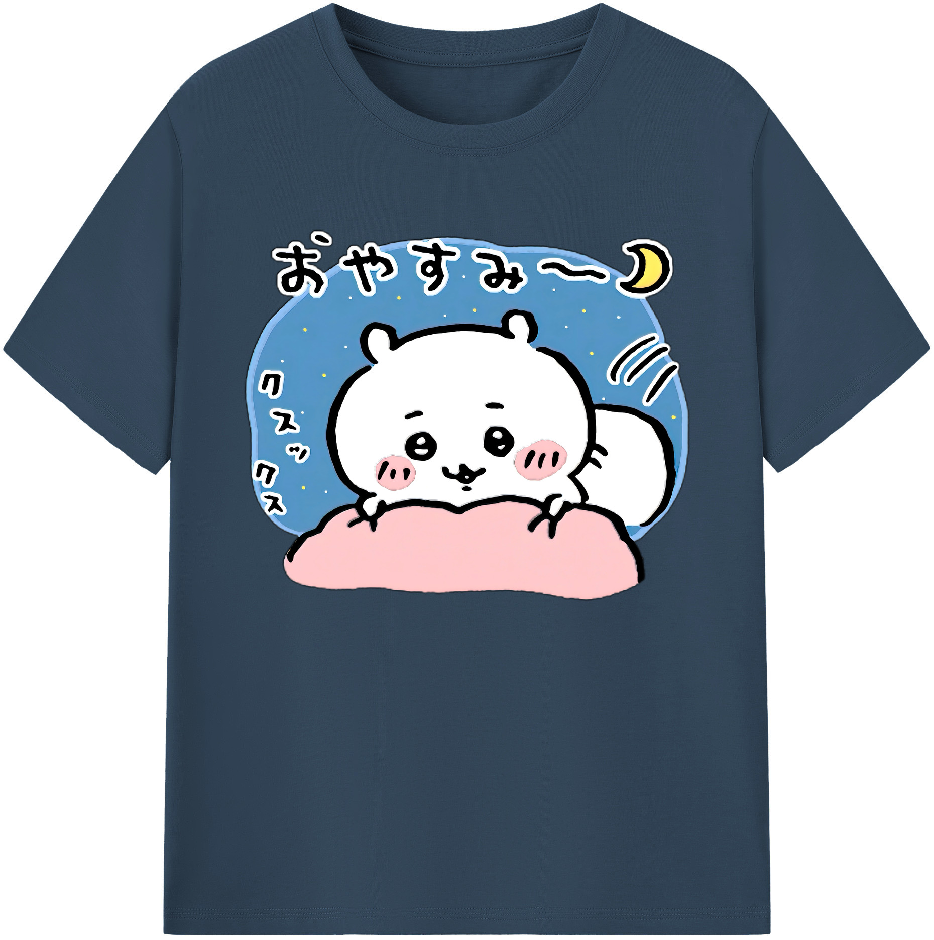 （画像用） ちいかわ ちいかわ Chii-kawa chiikawa 綿100％ メンズ半袖Tシャツ｜肌触りやわらか＆通気性