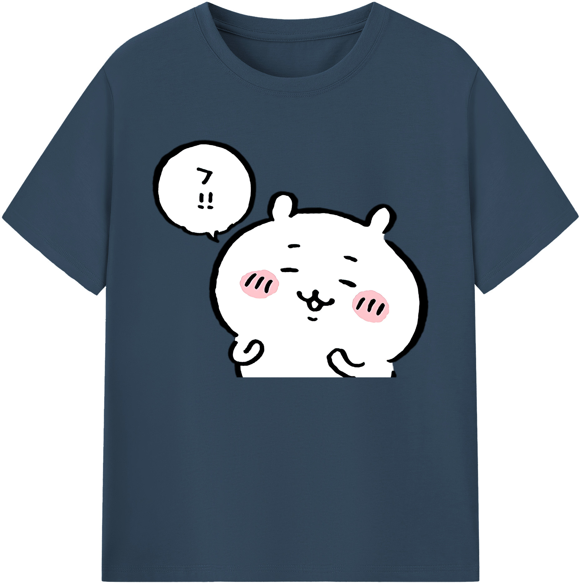 （画像用） ちいかわ ちいかわ Chii-kawa chiikawa 綿100％ メンズ半袖Tシャツ｜肌触りやわらか＆通気性
