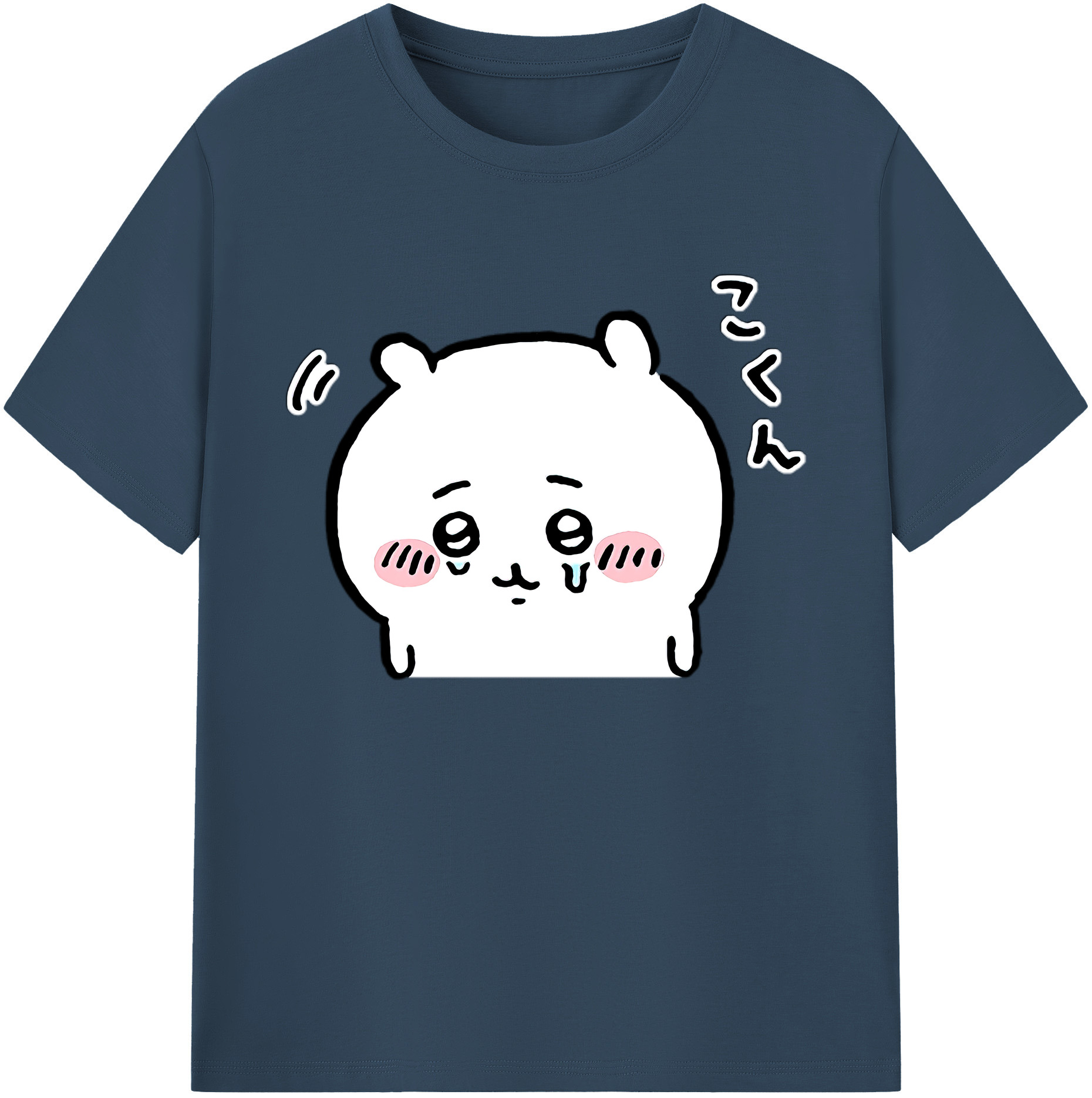 （画像用） ちいかわ ちいかわ Chii-kawa chiikawa 綿100％ メンズ半袖Tシャツ｜肌触りやわらか＆通気性