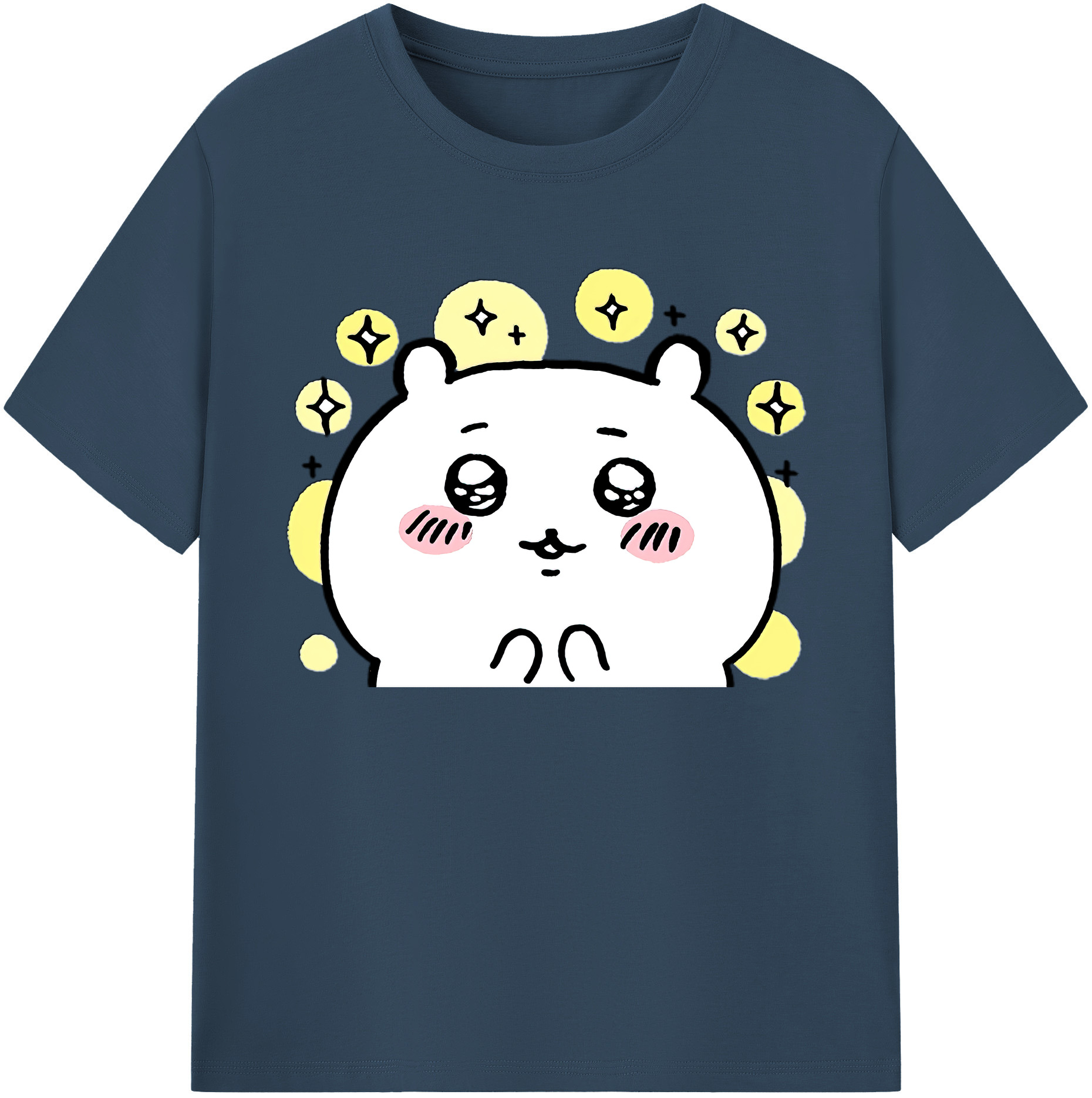 （画像用） ちいかわ ちいかわ Chii-kawa chiikawa 綿100％ メンズ半袖Tシャツ｜肌触りやわらか＆通気性