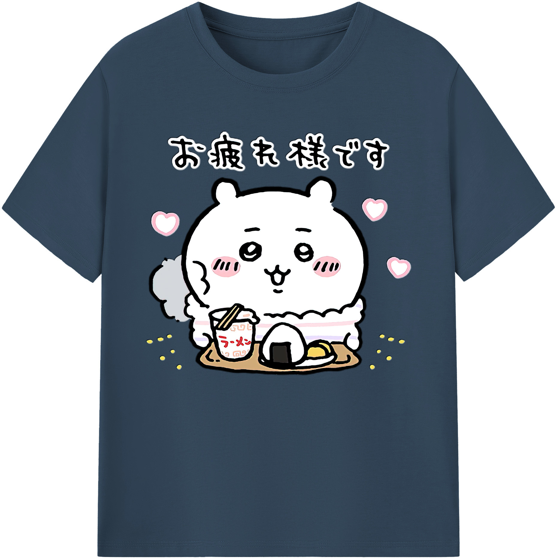 （画像用） ちいかわ ちいかわ Chii-kawa chiikawa 綿100％ メンズ半袖Tシャツ｜肌触りやわらか＆通気性
