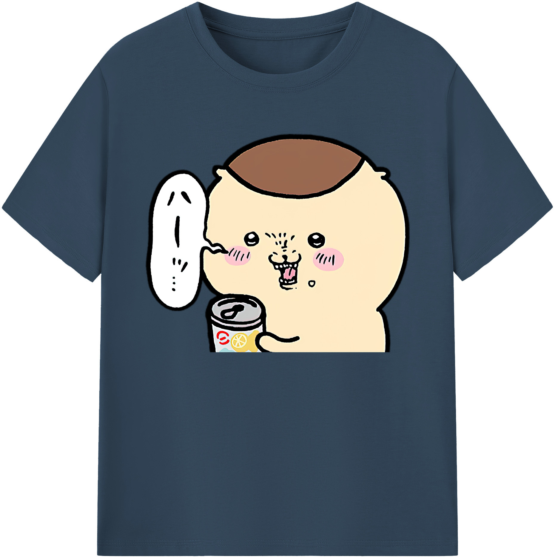 （画像用） ちいかわ くりまんじゅう Chii-kawa kuri manjū 綿100％ メンズ半袖Tシャツ｜肌触りやわらか＆通気性