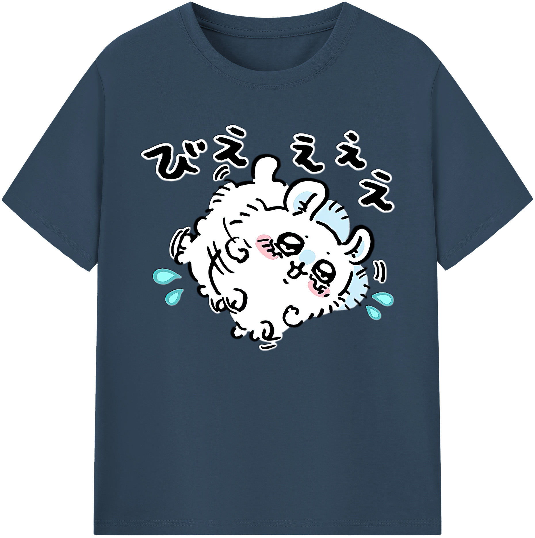 （画像用） ちいかわ モモンガ Chii-kawa Momonga 綿100％ メンズ半袖Tシャツ｜肌触りやわらか＆通気性