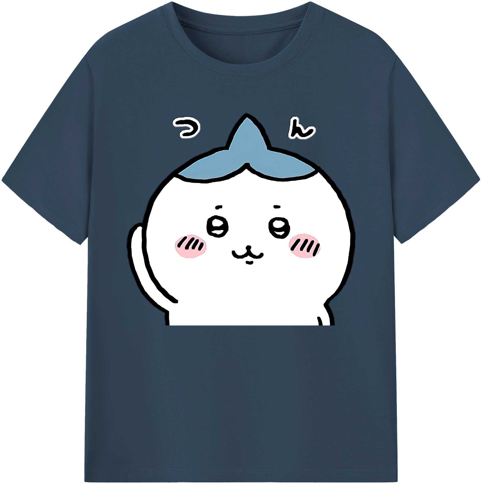 （画像用） ちいかわ ハチワレ Chii-kawa hachiware 綿100％ メンズ半袖Tシャツ｜肌触りやわらか＆通気性