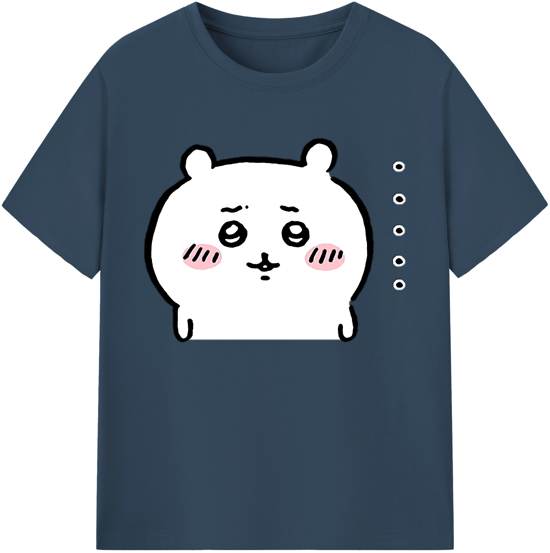 （画像用） ちいかわ ちいかわ Chii-kawa chiikawa 綿100％ メンズ半袖Tシャツ｜肌触りやわらか＆通気性